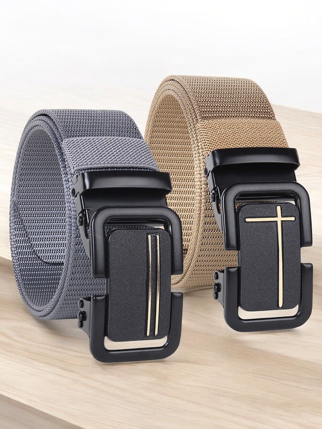 

Provogue Men Textured 2 Belt, Grey