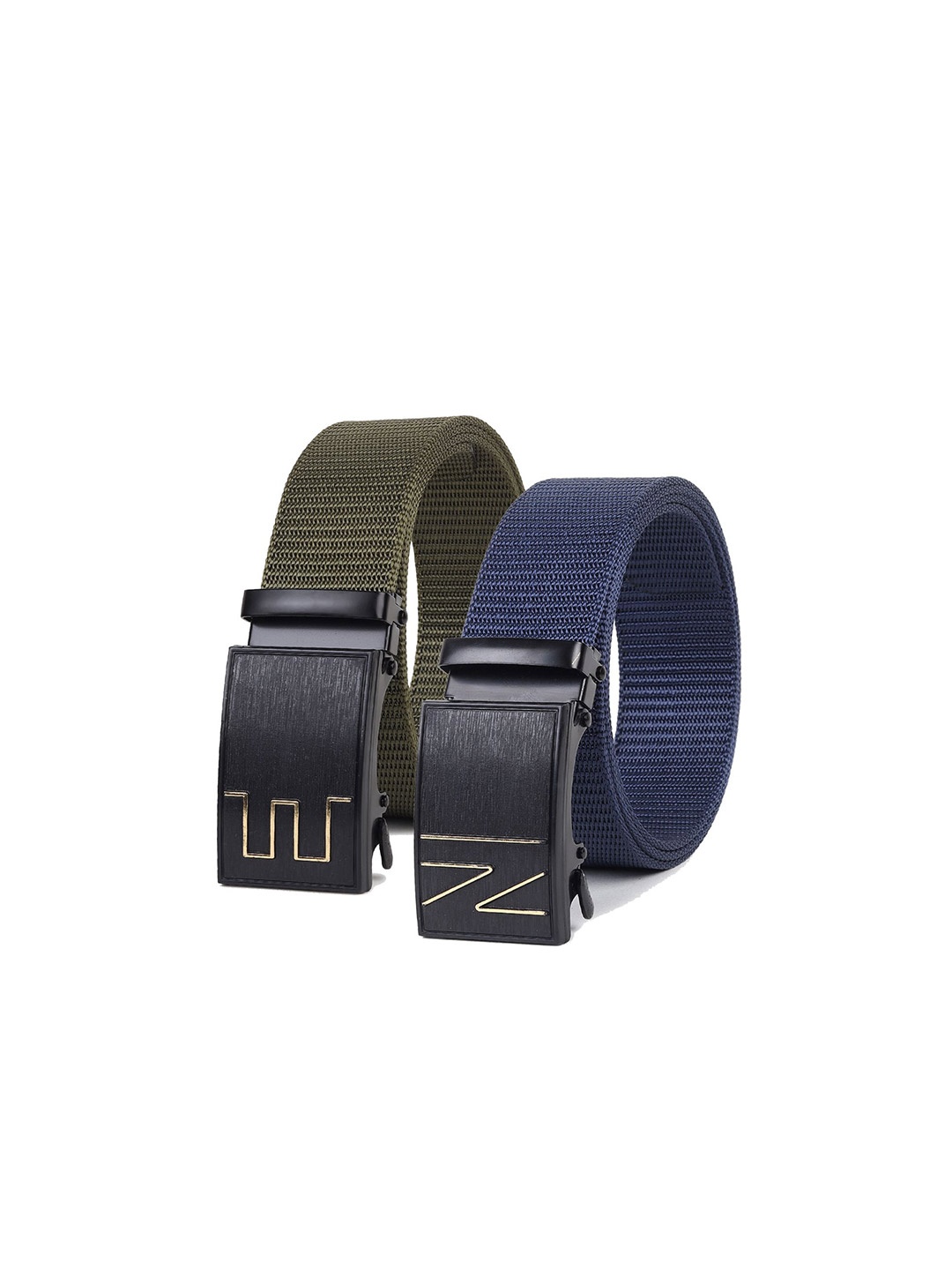 

Provogue Men Textured 2 Belt, Blue