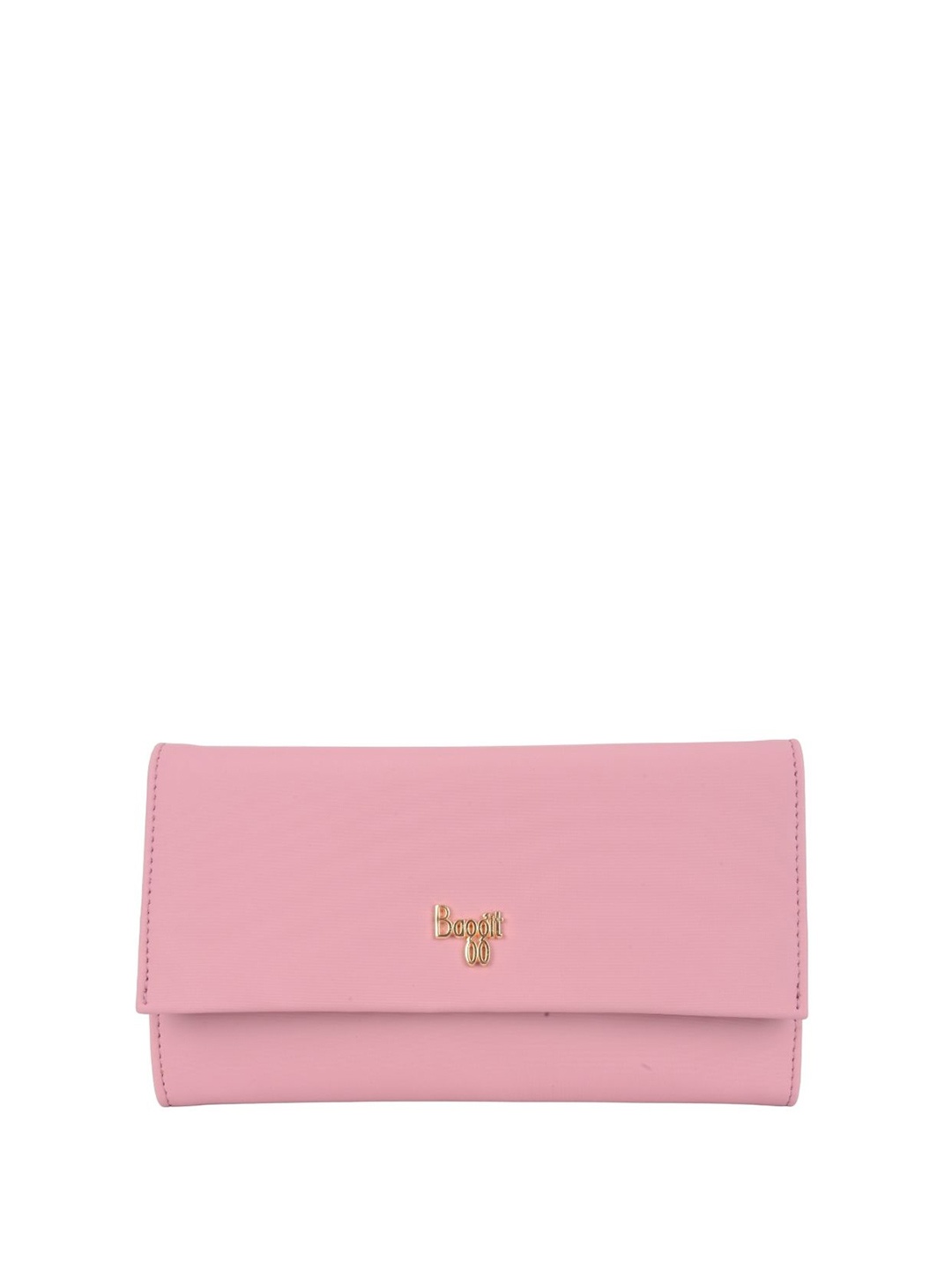 

Baggit Women PU Three Fold Wallet, Pink