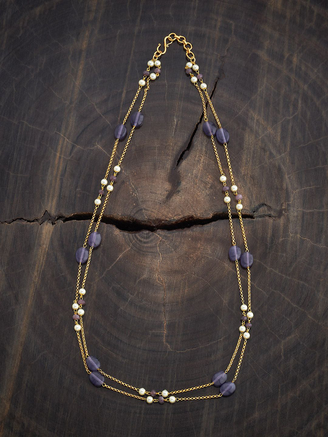 

Kushal's Fashion Jewellery Copper Gold-Plated Antique Necklace