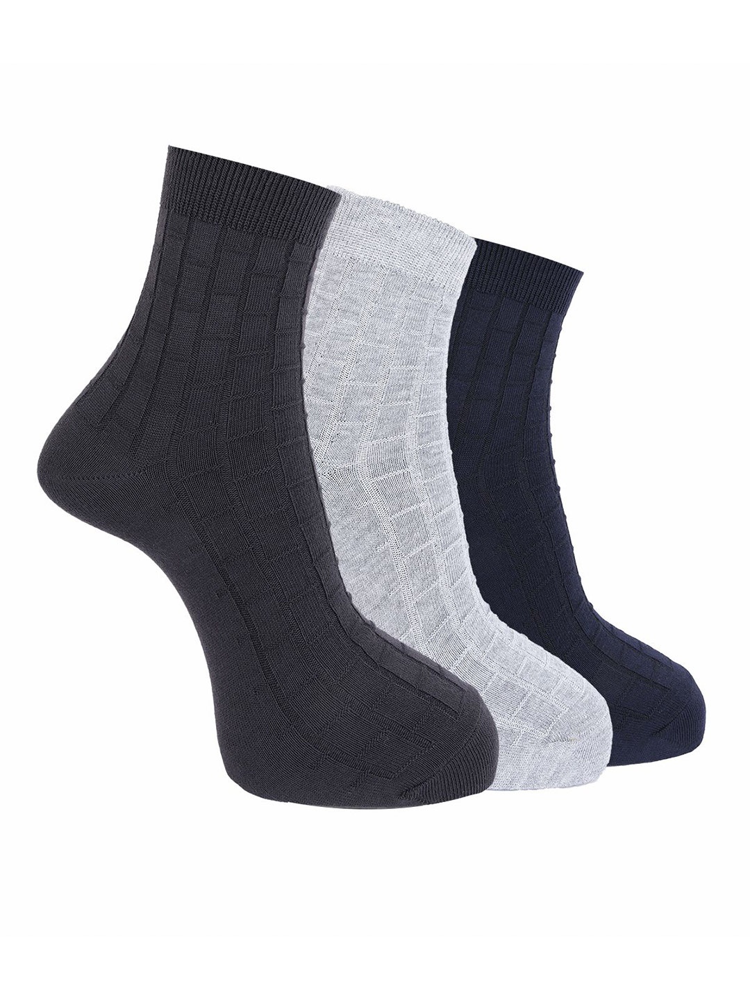 

Dollar Men Pack of 3 Ankle Length Socks, White