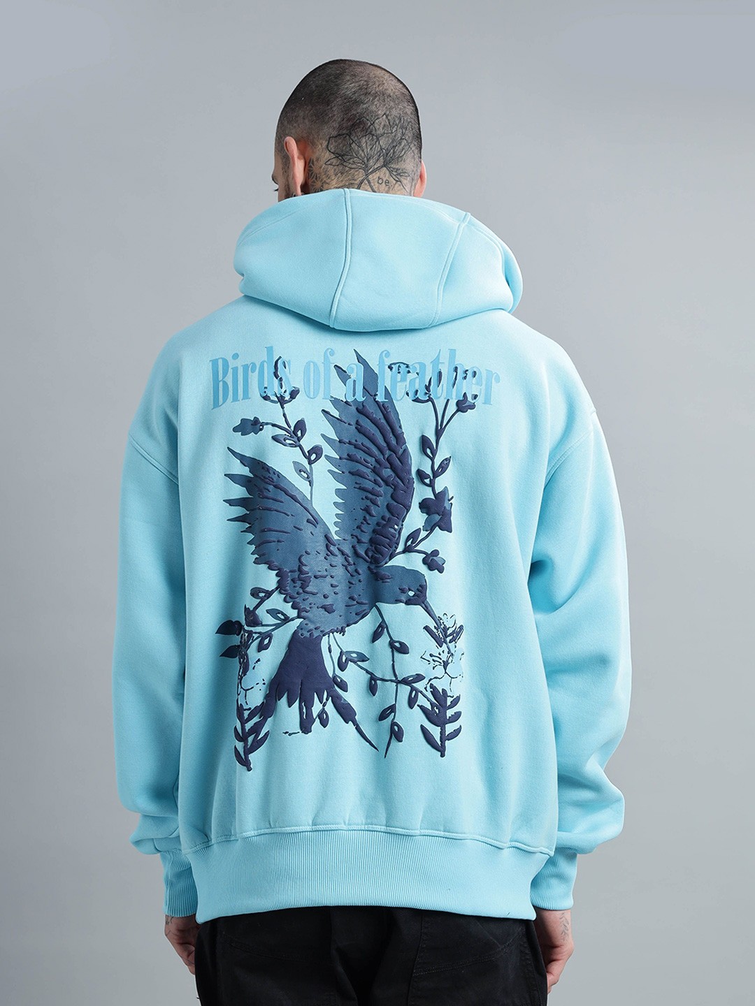 

BUMCHIQ Men Printed Sweatshirt, Blue