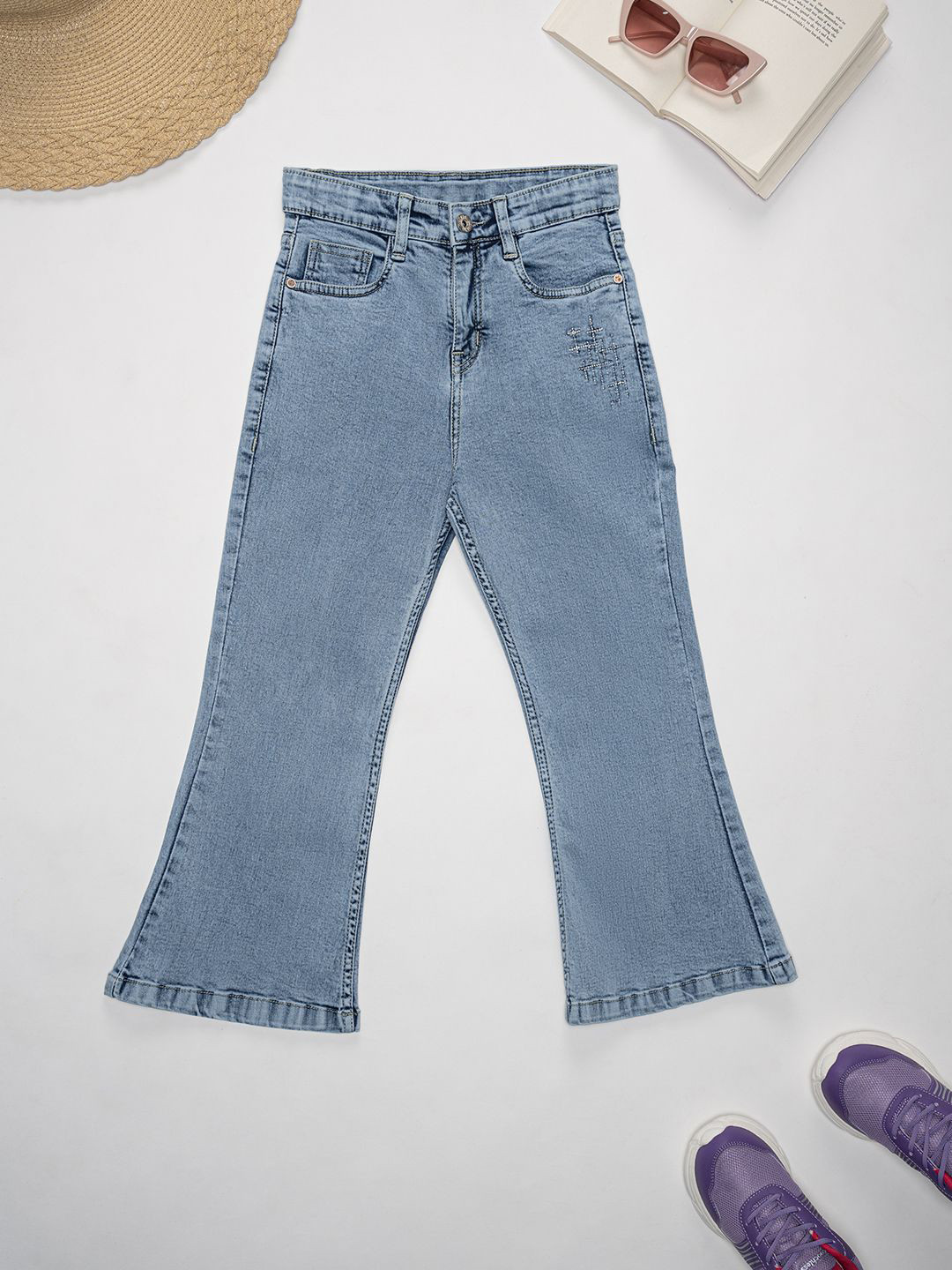 

Purple United Kids Girls Denim Jeans, Blue