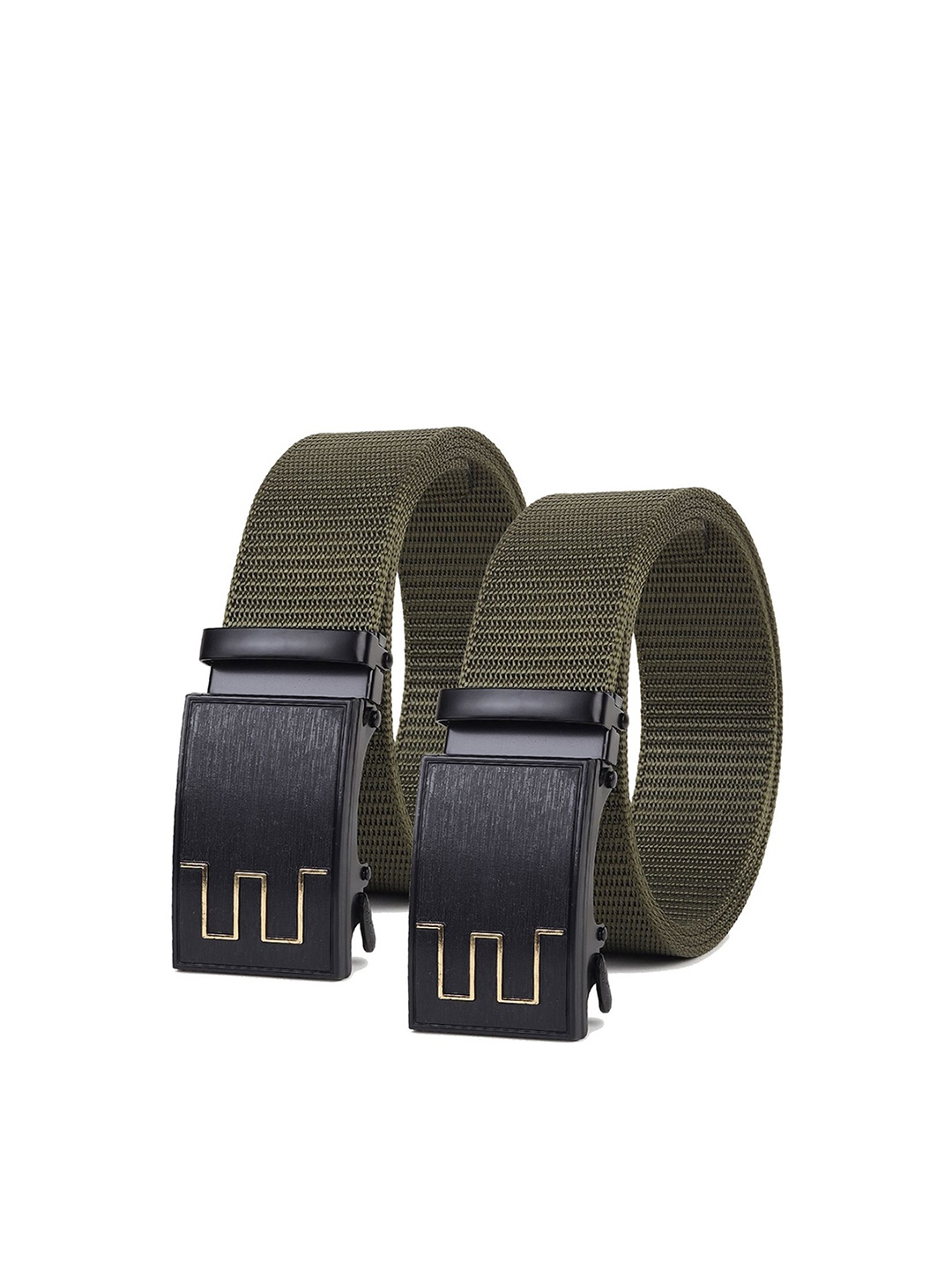 

Provogue Men Textured 2 Belt, Green