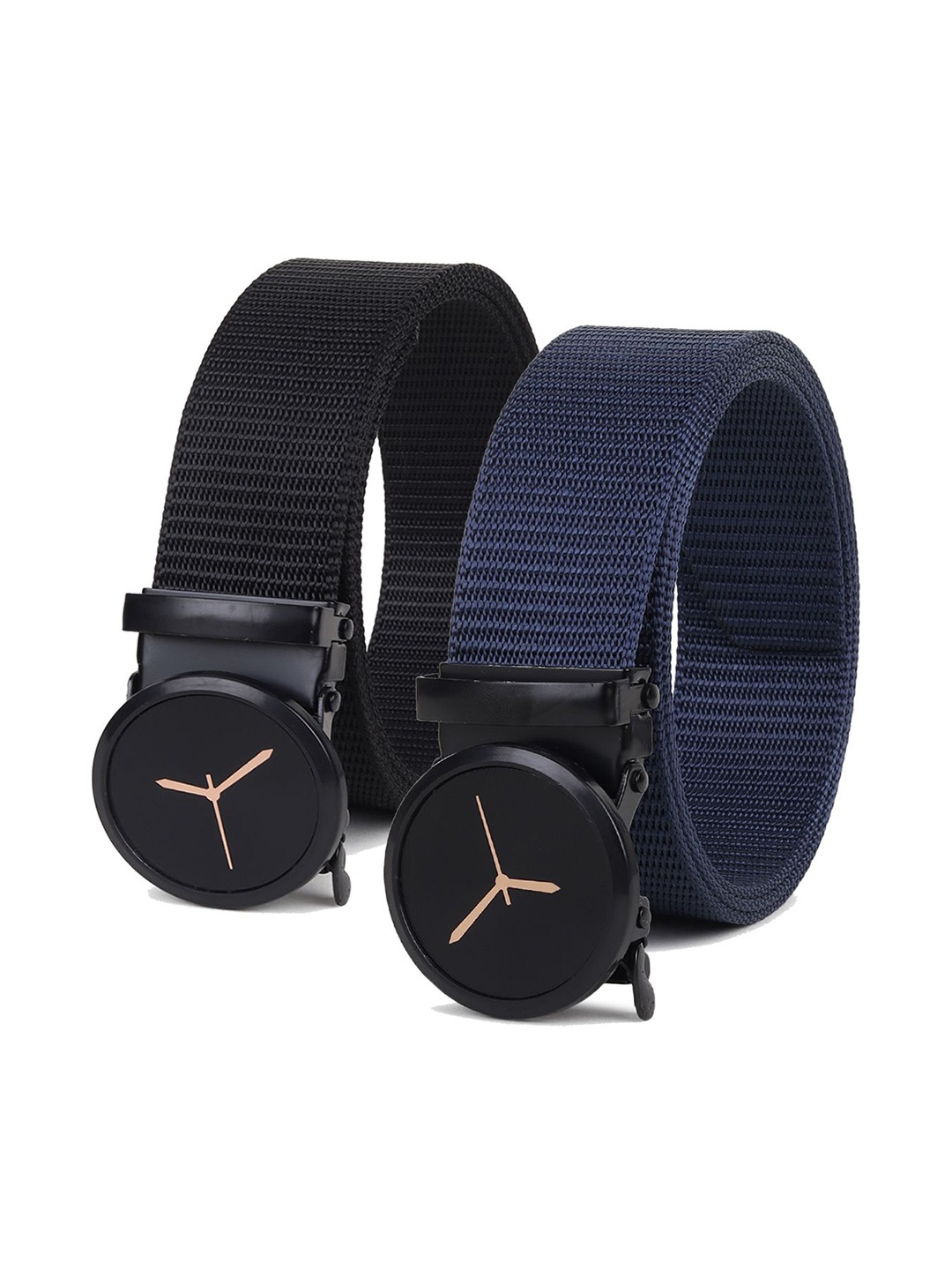 

Provogue Men Textured 2 Belt, Blue