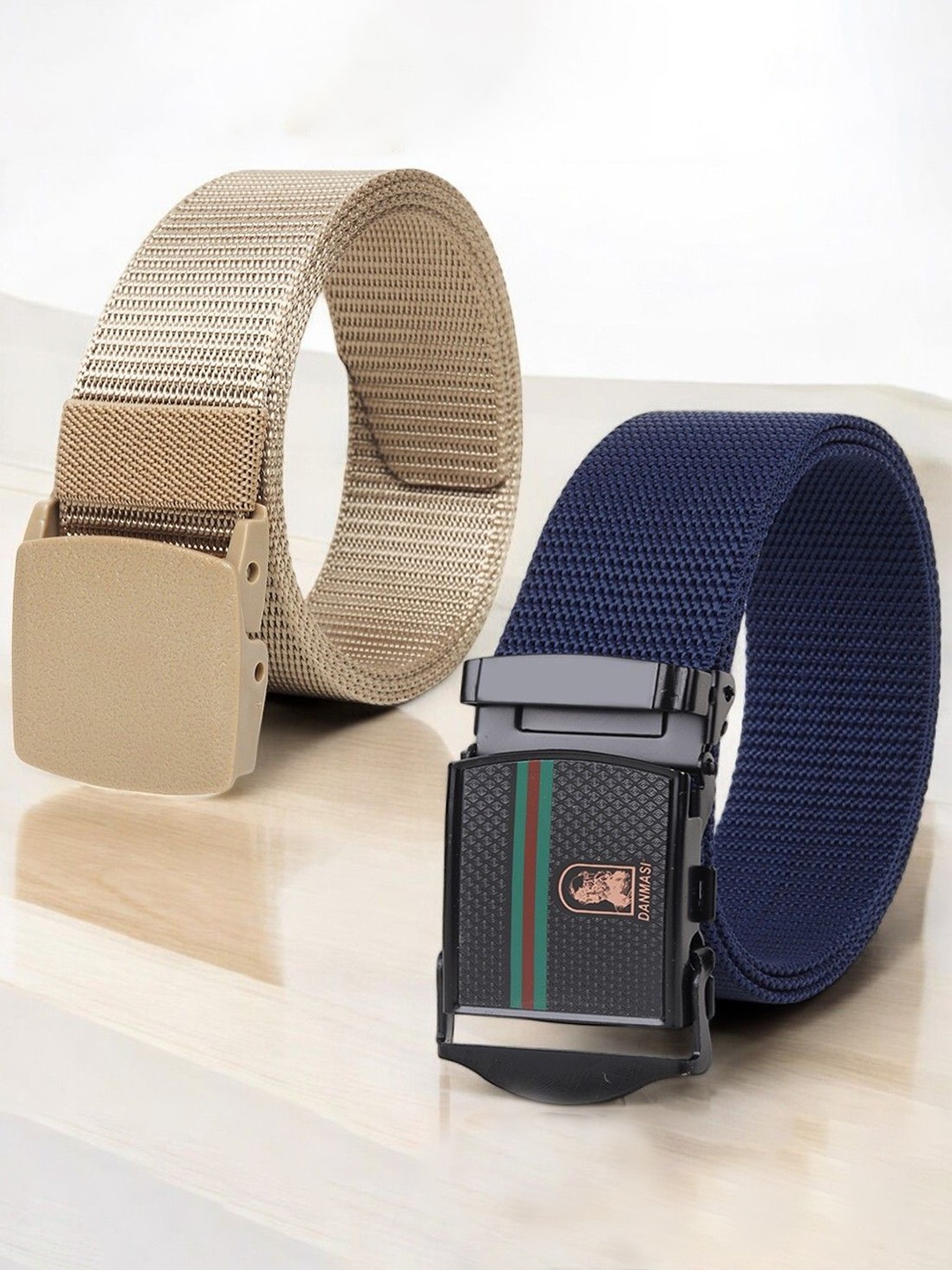 

Provogue Men Textured 2 Belt, Blue