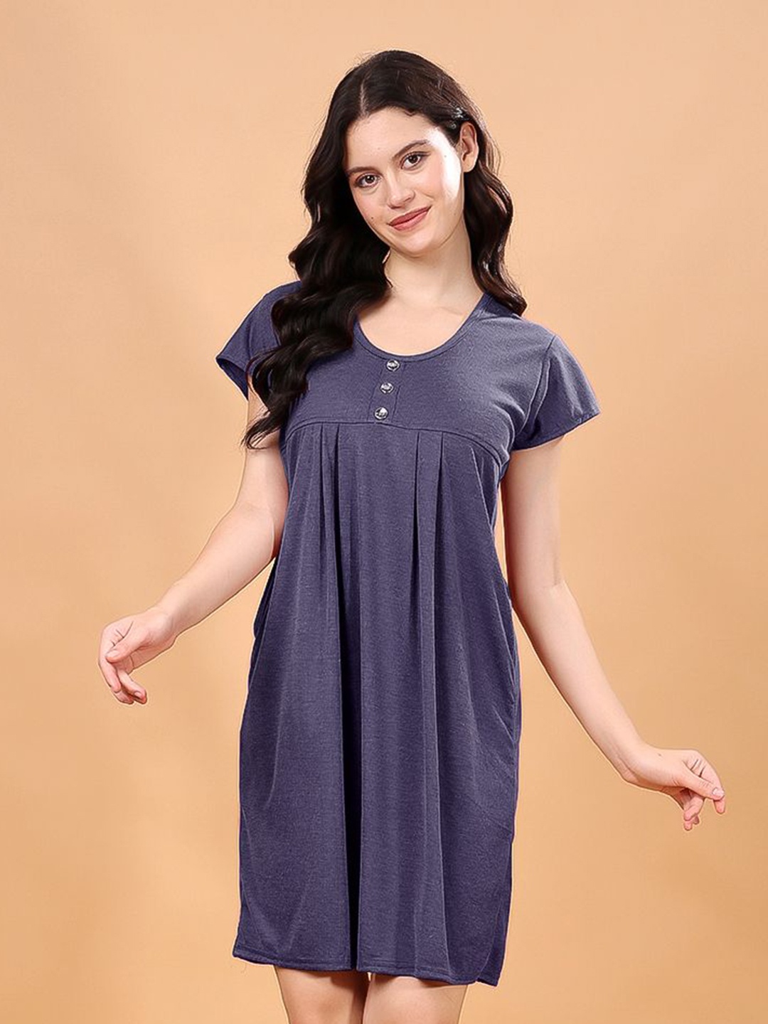 

NIGHT KEYS Nightdress, Navy blue