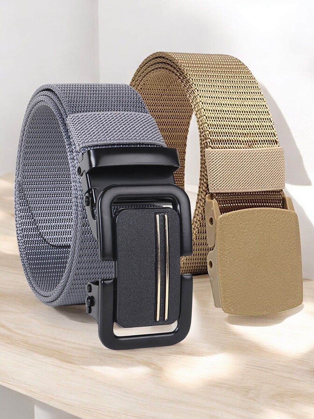 

Provogue Men Textured 2 Belt, Grey