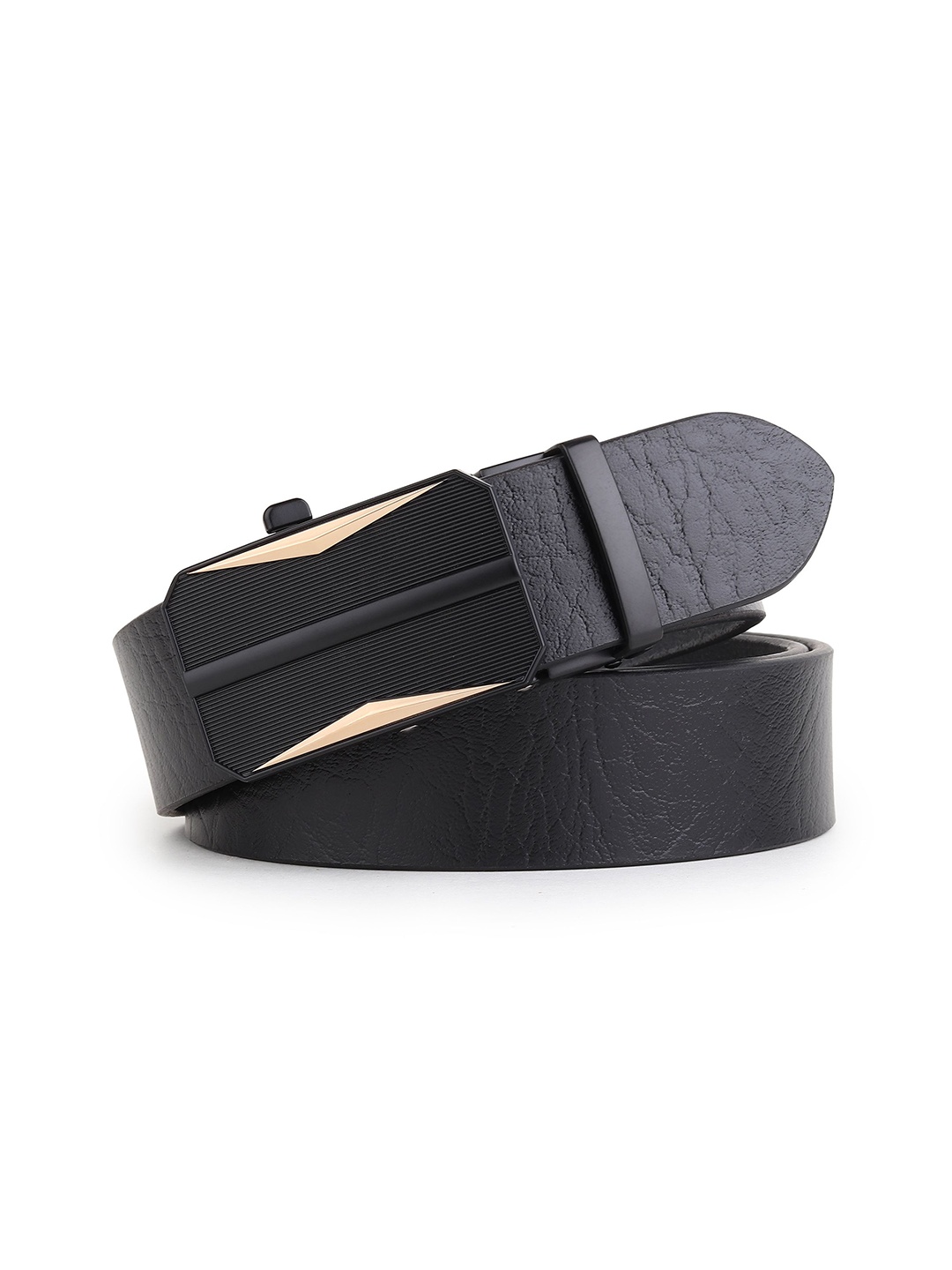 

Provogue Men Textured Leather Belt, Black