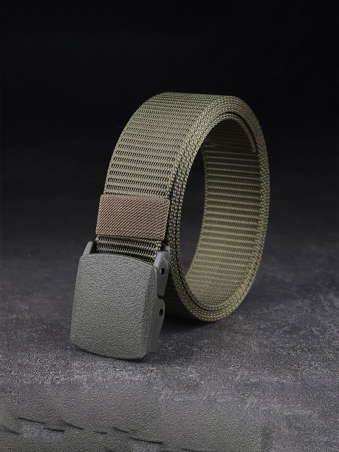 

Provogue Men Textured 2 Belt, Green