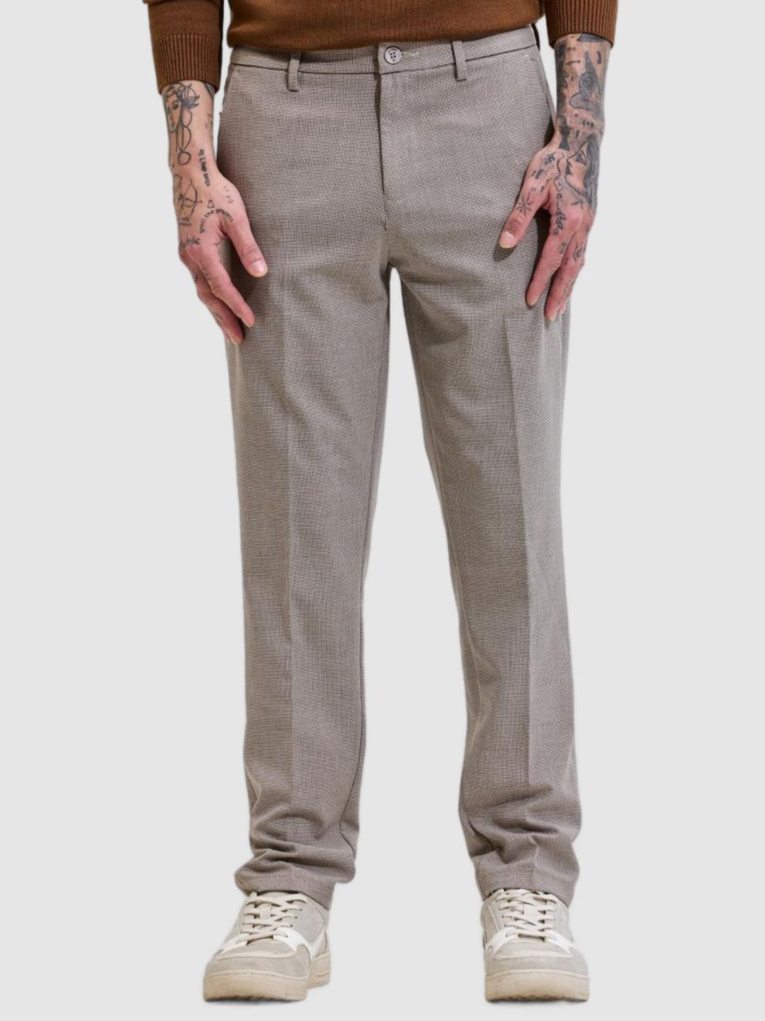 

Snitch Men Classic Trousers, Beige