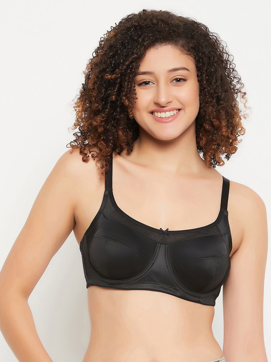 

Clovia Women Full Coverage Underwired Minimizer Bra, Black
