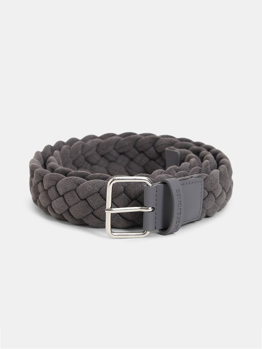 

Jack & Jones Men Woven Design D-Ring, Grey