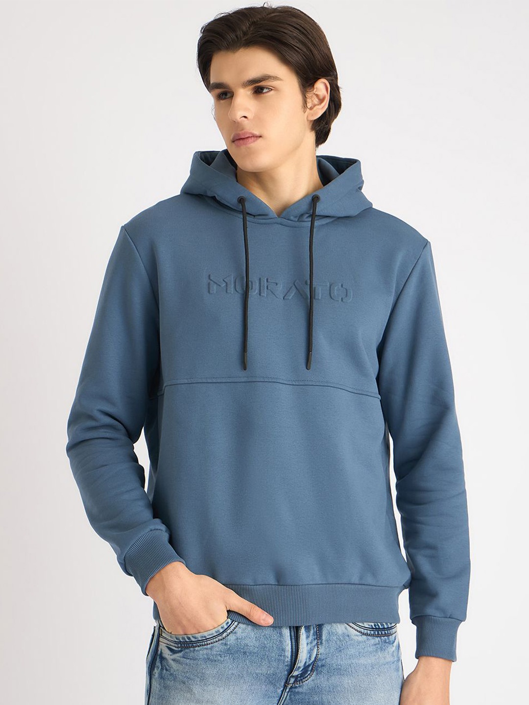 

Antony Morato Men Hooded Sweatshirt, Blue
