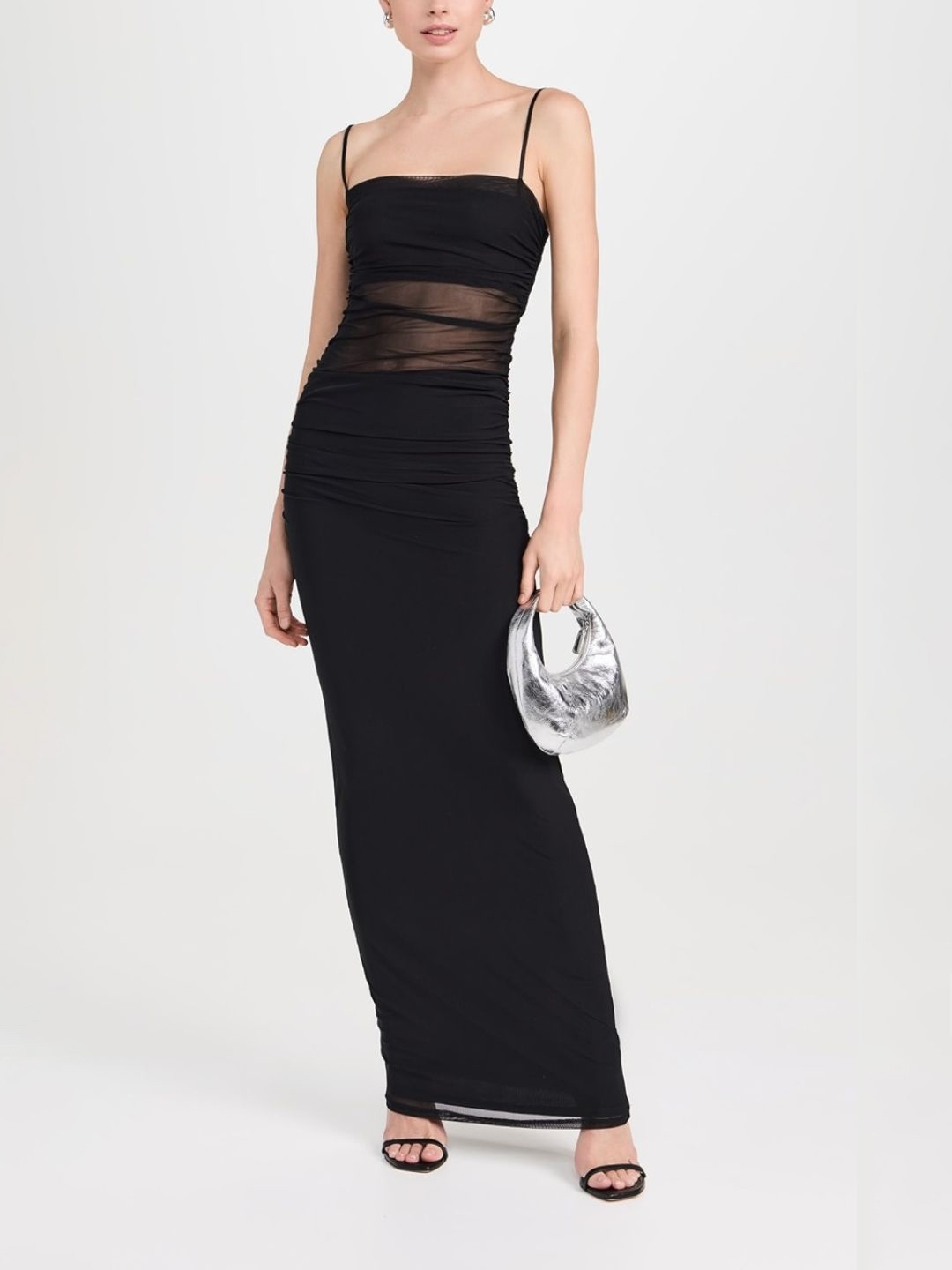 

PRIZO Chiffon Maxi Dress, Black