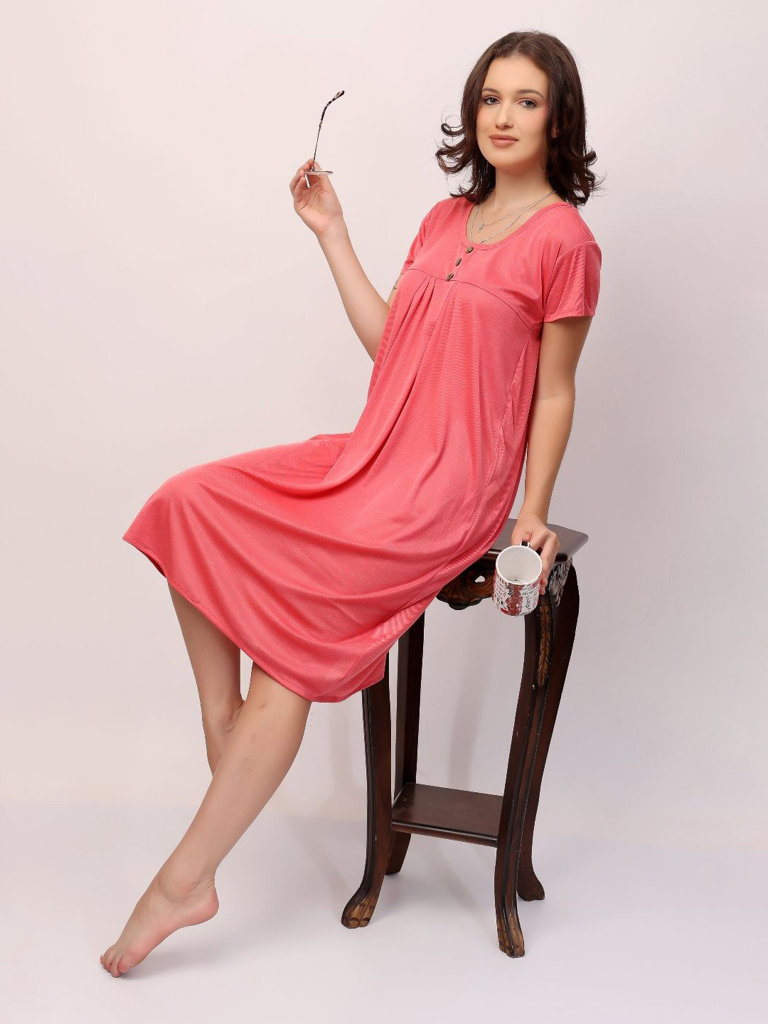 

NIGHT KEYS Nightdress, Pink