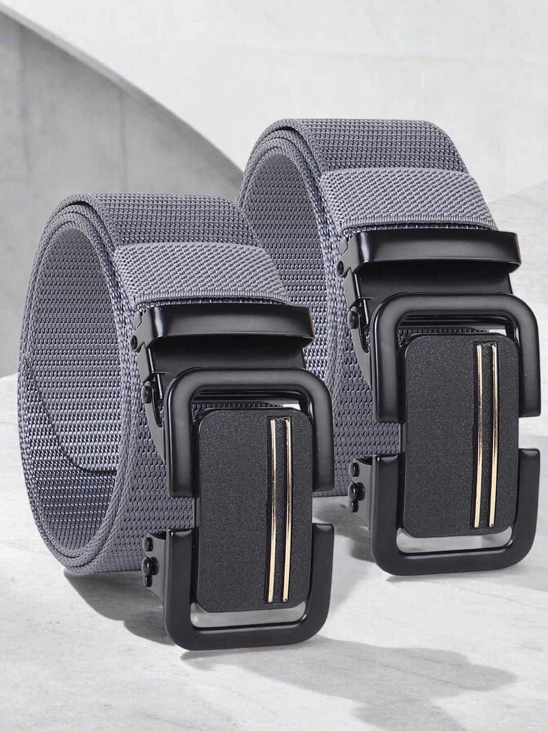

Provogue Men Textured 2 Belt, Grey