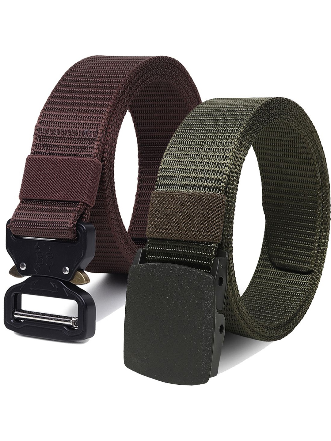 

Provogue Men Textured 2 Belt, Green