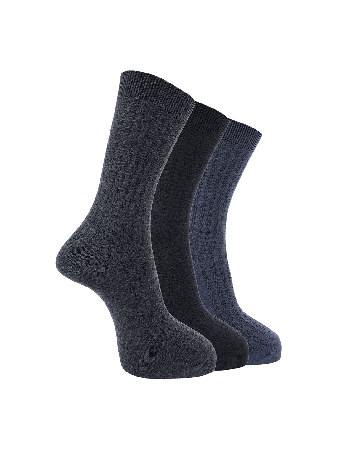 

Dollar Men Pack of 3 Calf Length Socks, Navy blue