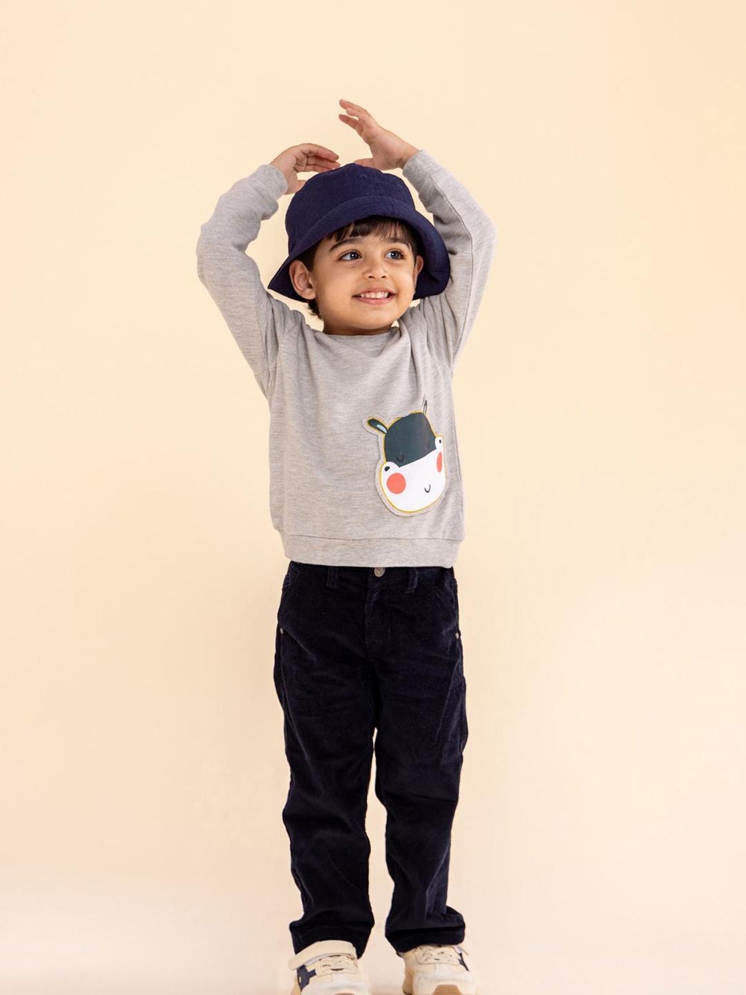 

TIDY SLEEP Boys Cotton Sweatshirt, Grey