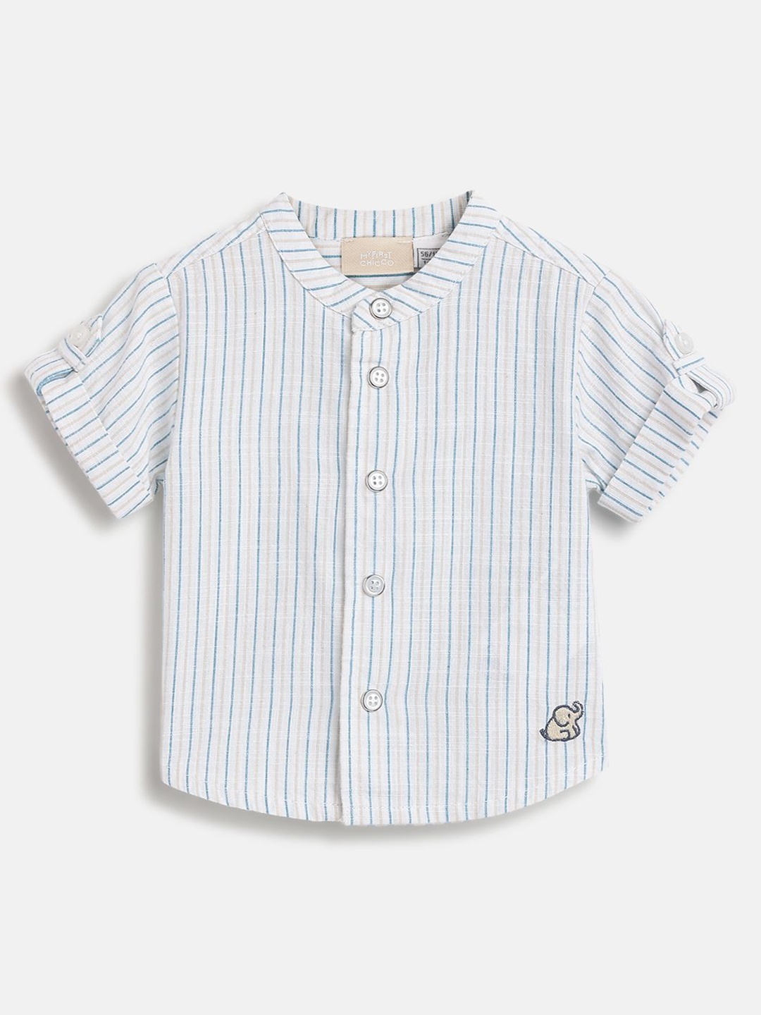 

Chicco Boys Relaxed Opaque Striped Casual Shirt, White
