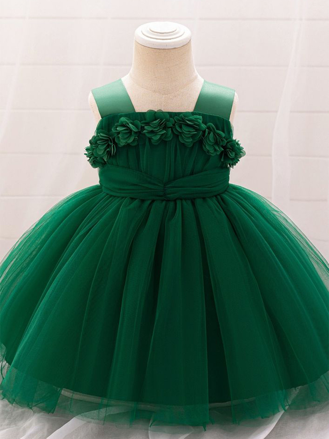 

LULU & SKY Girls Fit & Flare Dress, Green
