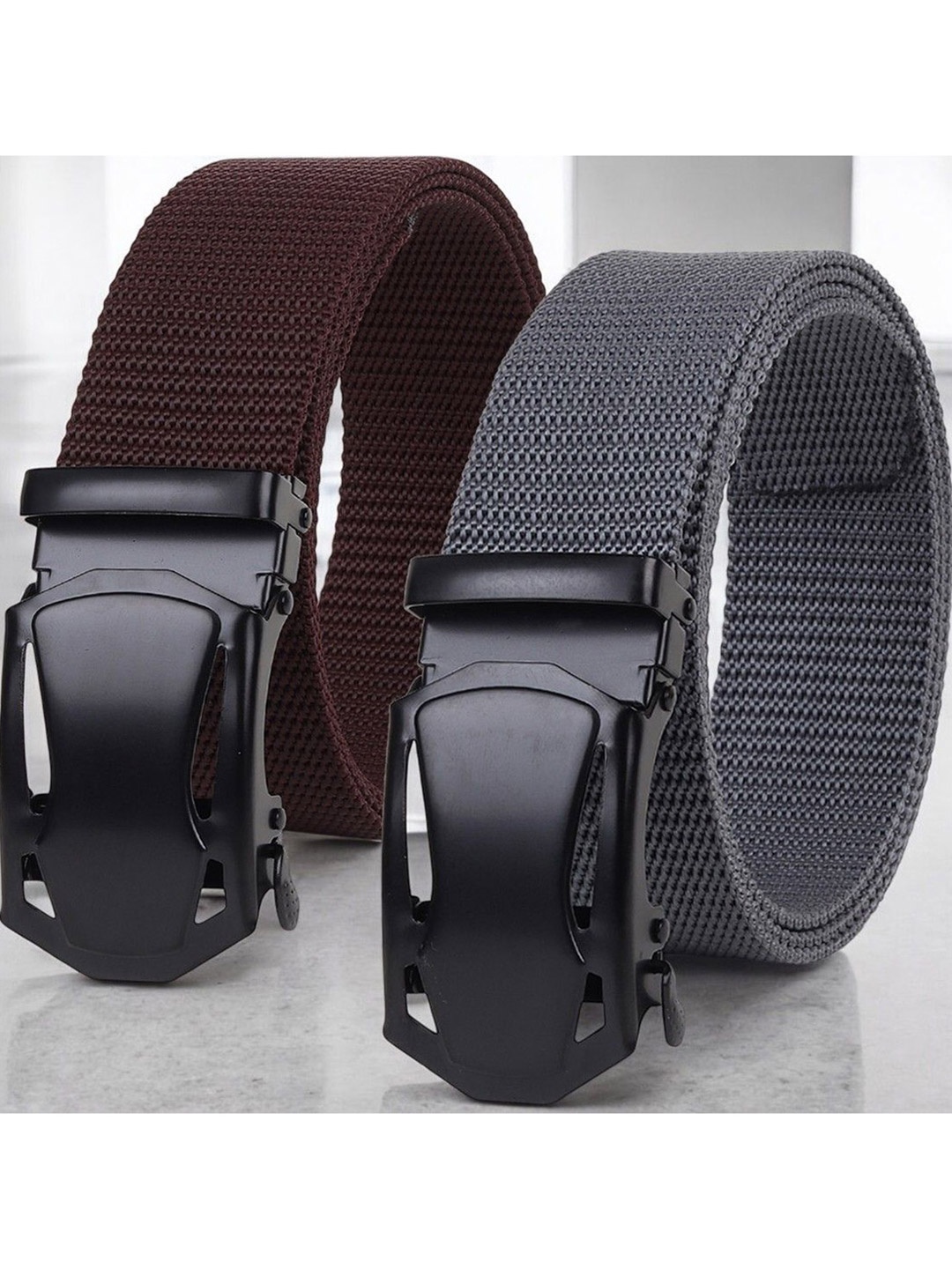 

Provogue Men Textured 2 Belt, Grey