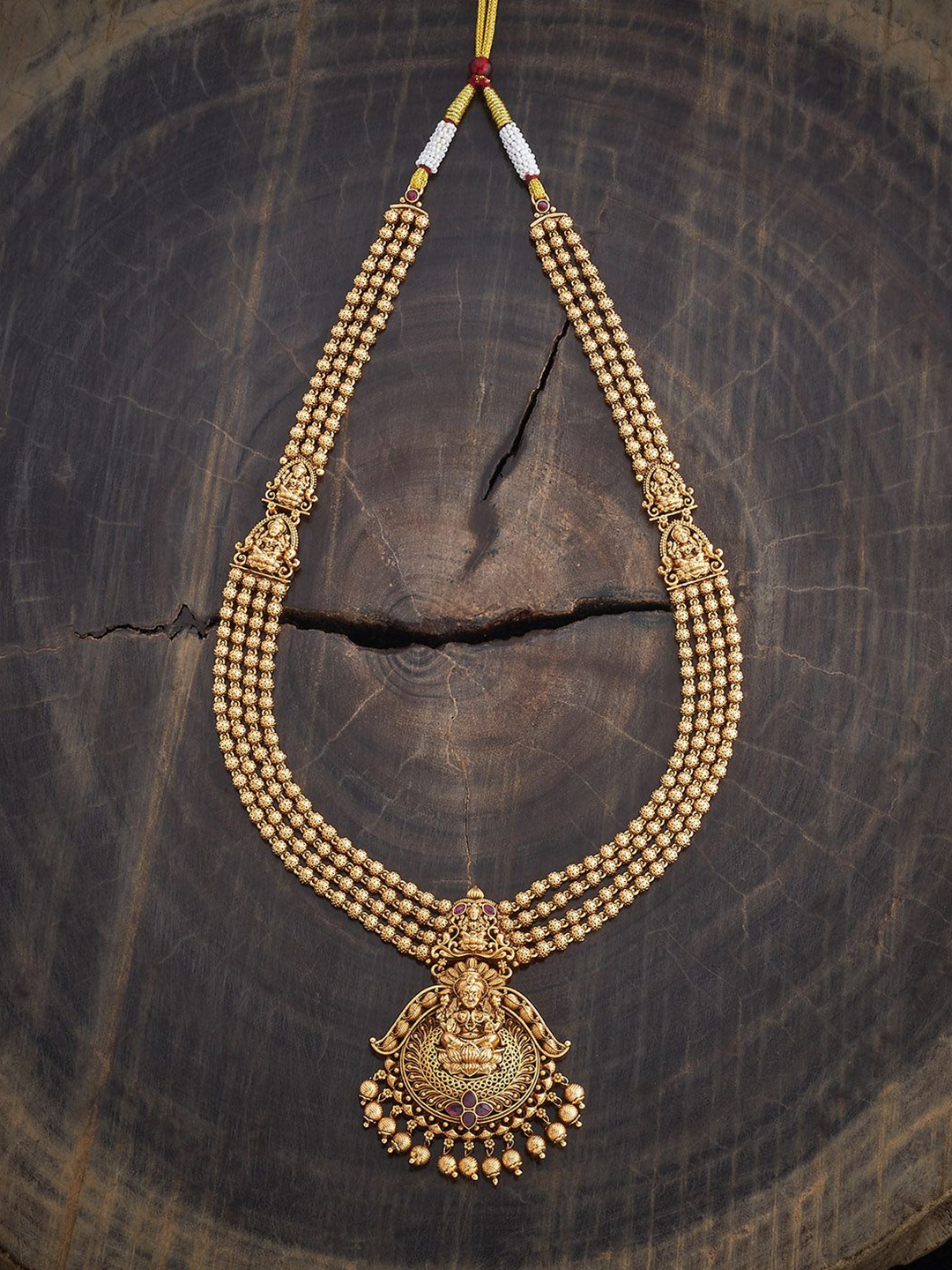 

Kushal's Fashion Jewellery Copper Gold-Plated Antique Necklace