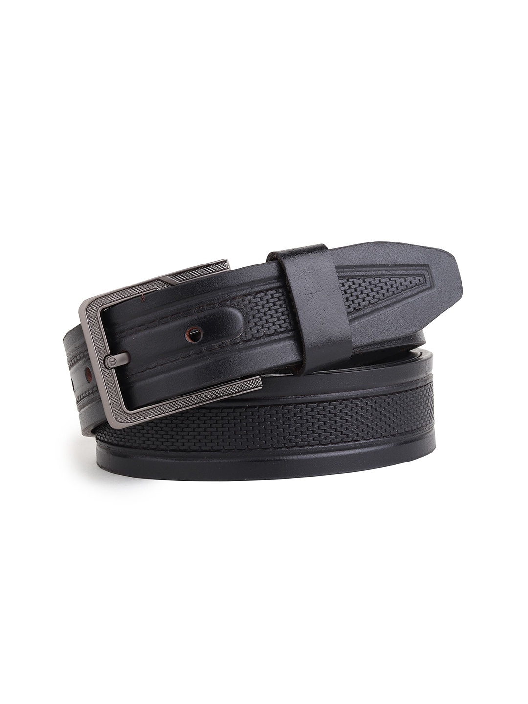 

Provogue Men Textured Leather Belt, Black