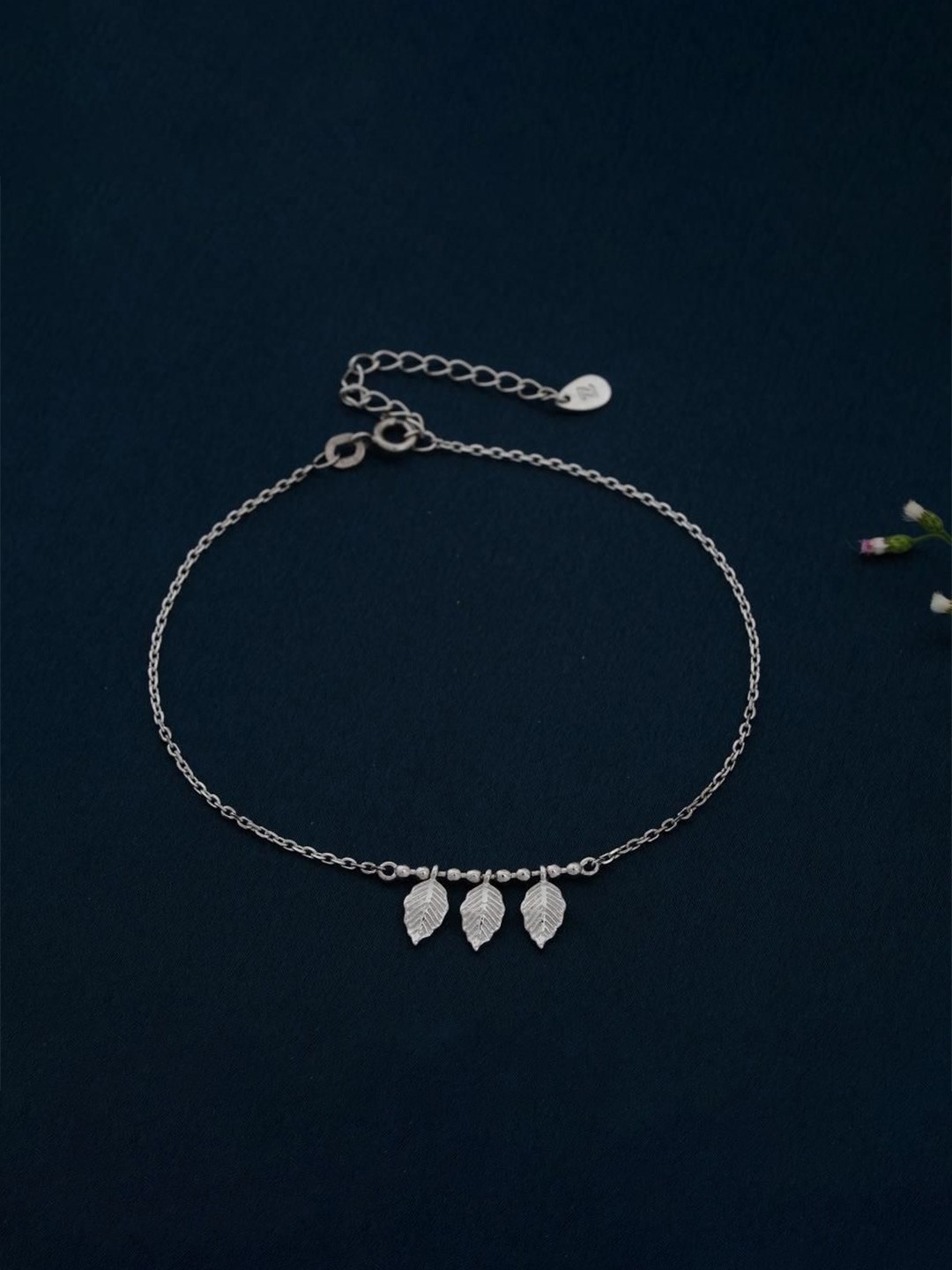

Zalkari 925 Sterling Silver-Plated Dolphin Heart Love Anklet