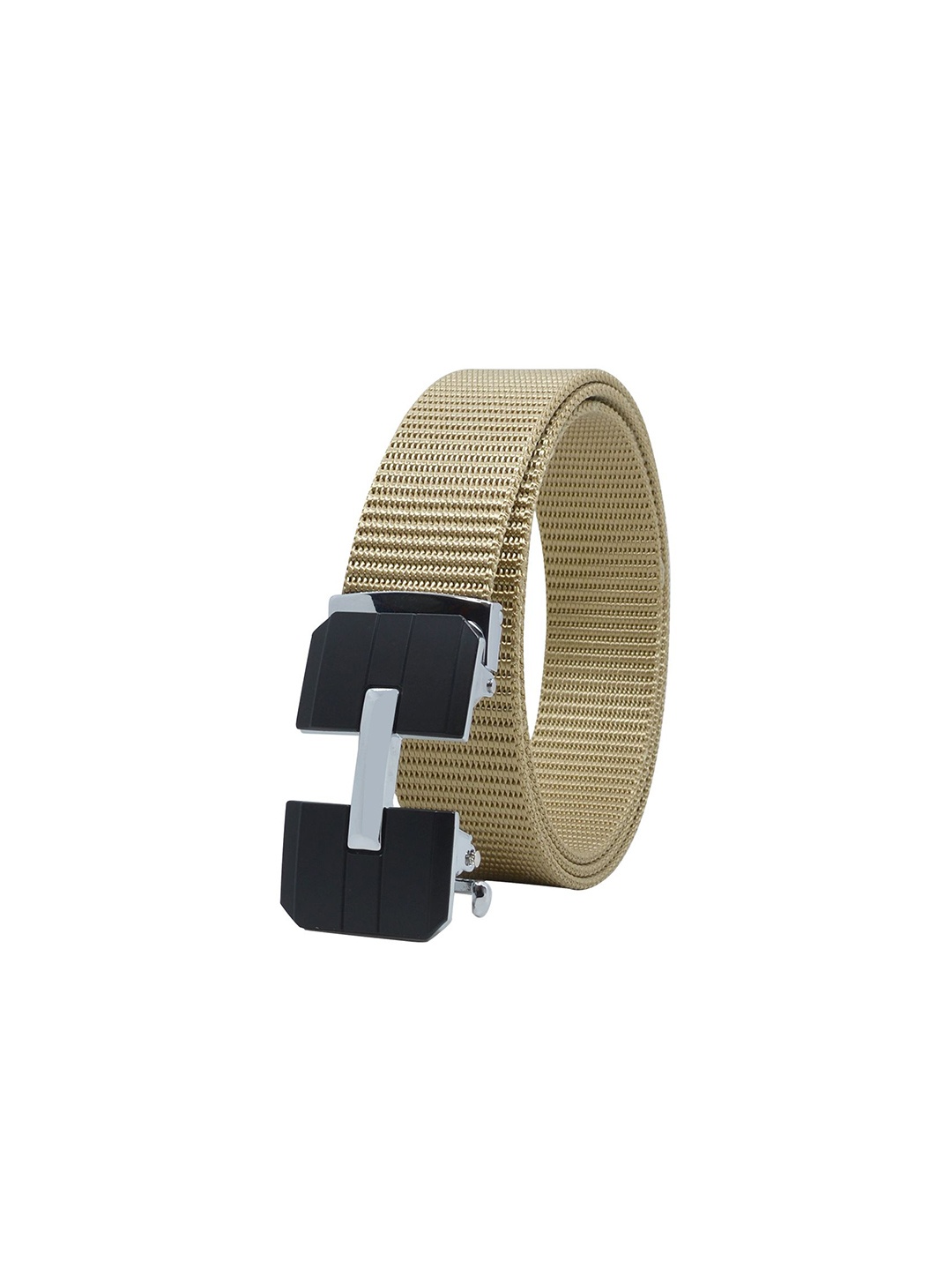 

Metronaut Men Woven Design Belt, Cream
