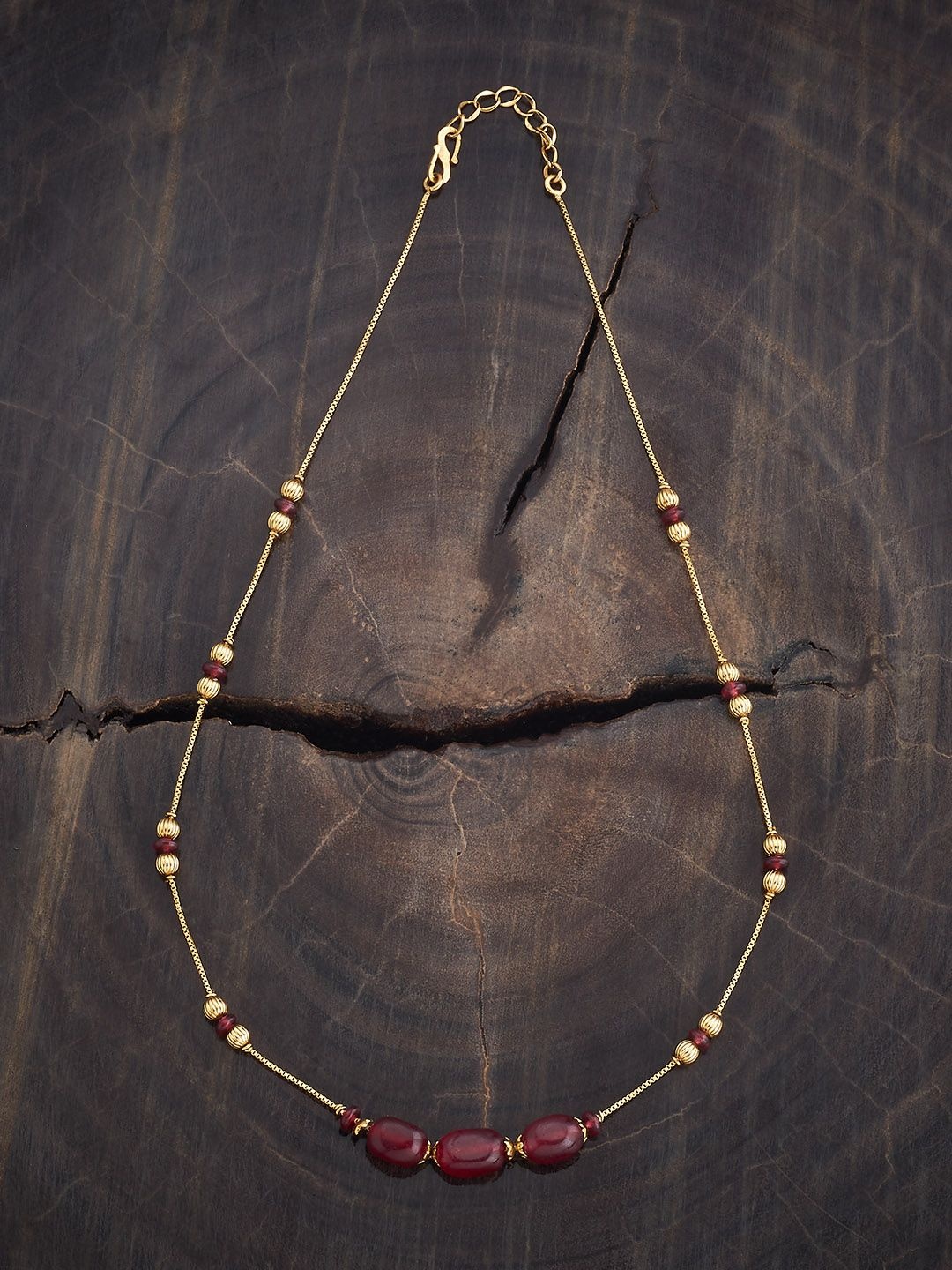 

Kushal's Fashion Jewellery Gold-Plated Beaded Antique Chain