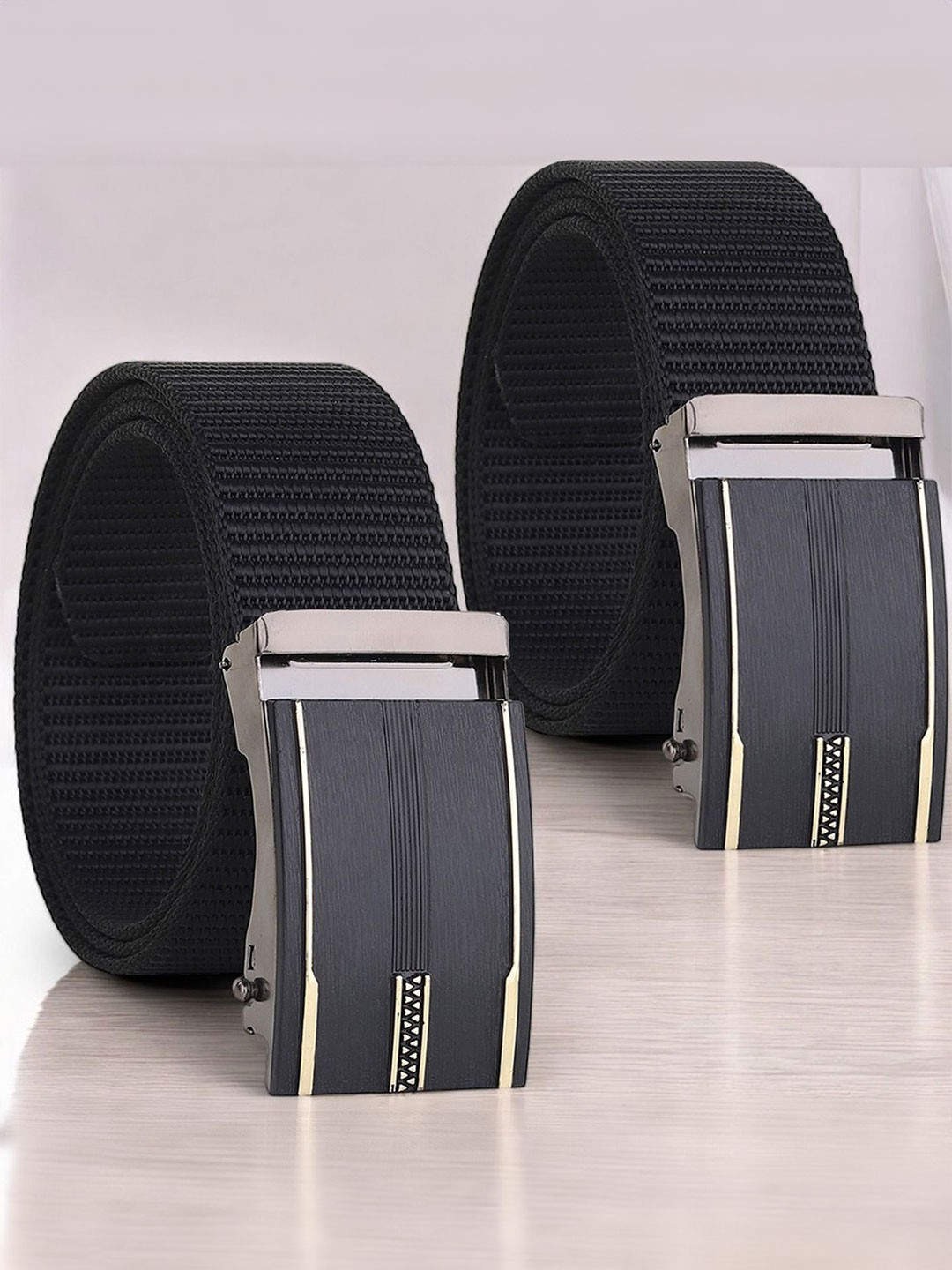 

Provogue Men Pack of 2 Belts, Black