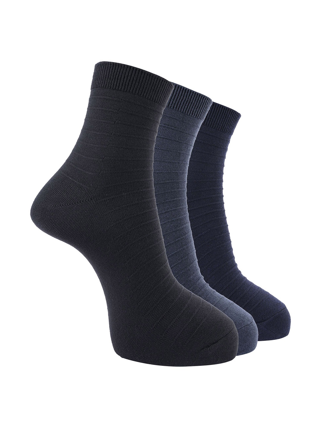 

Dollar Men Pack of 3 Ankle Length Socks, Navy blue