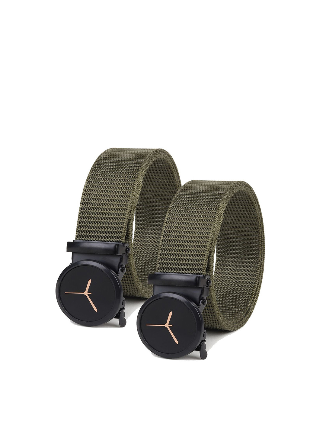 

Provogue Men Textured 2 Belt, Green