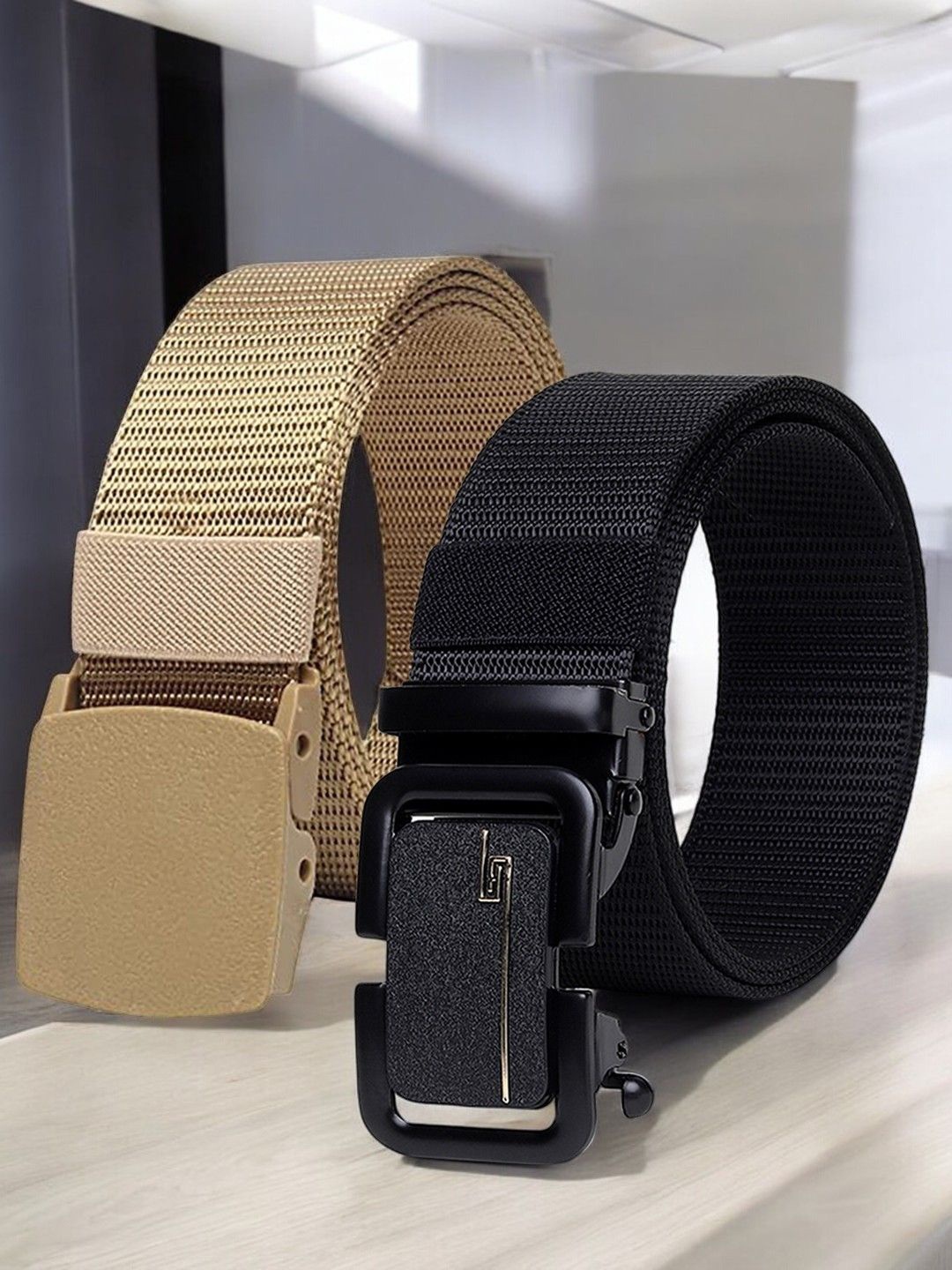 

Provogue Men Textured 2 Belt, Black
