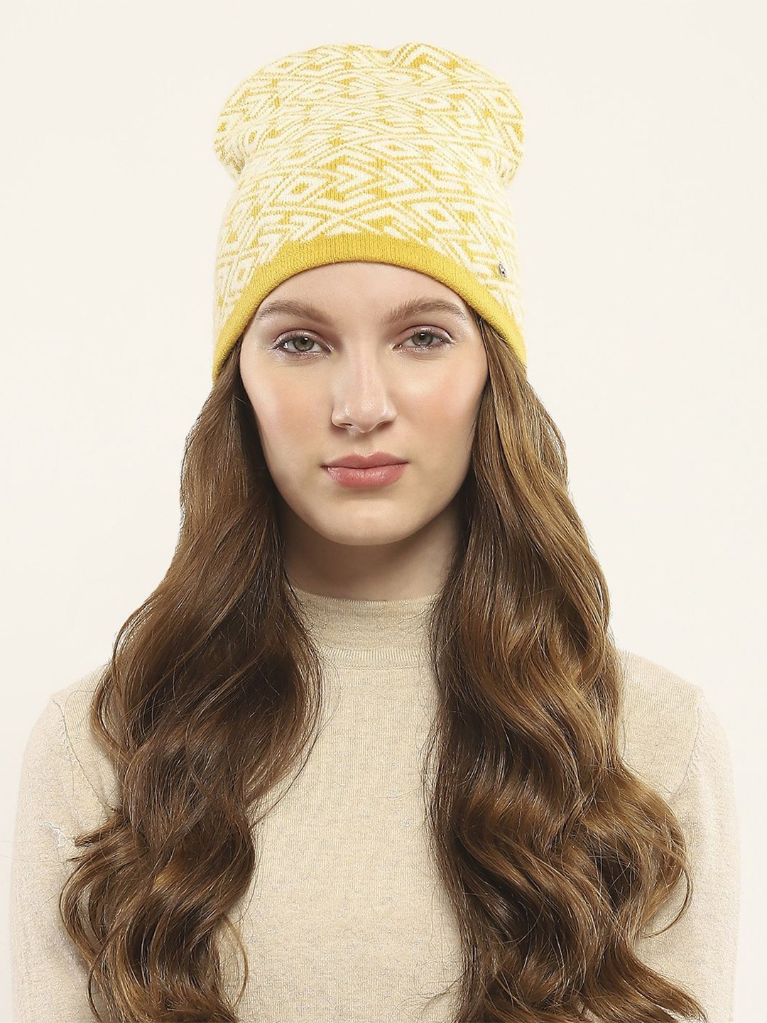 

Monte Carlo Women Woollen Beanie, Yellow