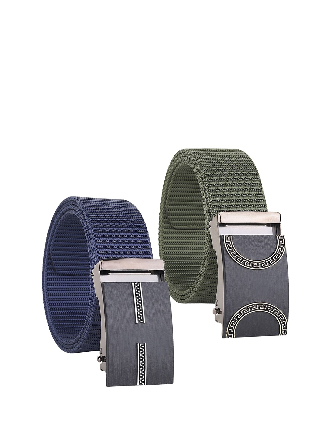 

Provogue Men Textured 2 Belt, Green