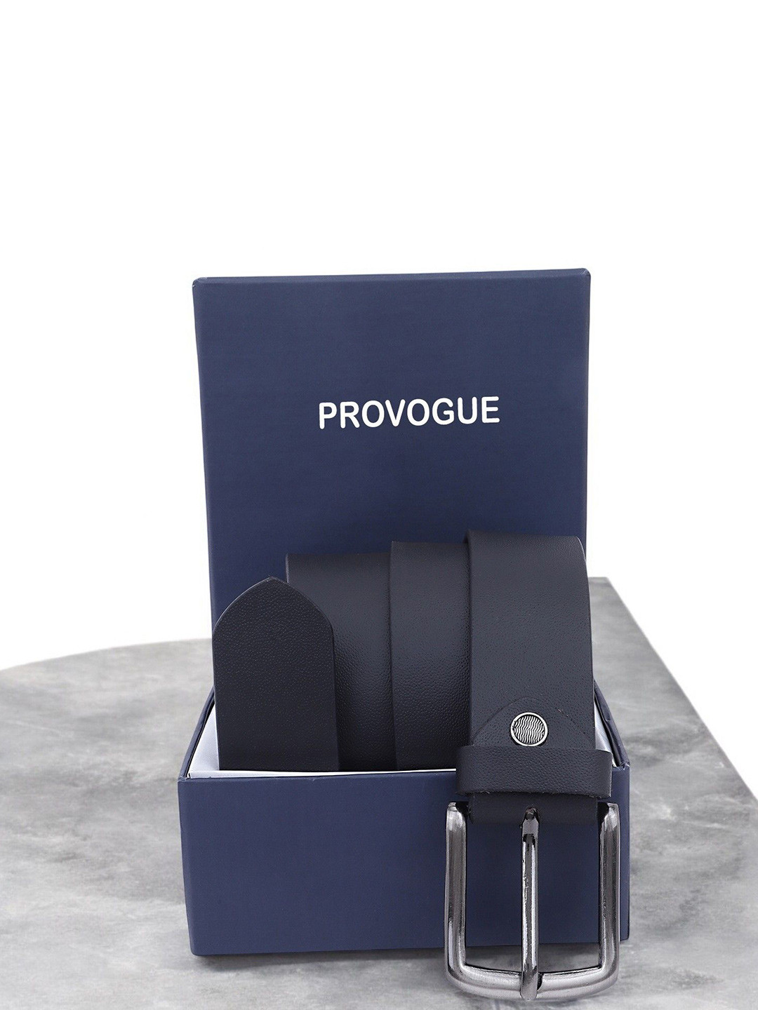 

Provogue Men Leather Belt, Black