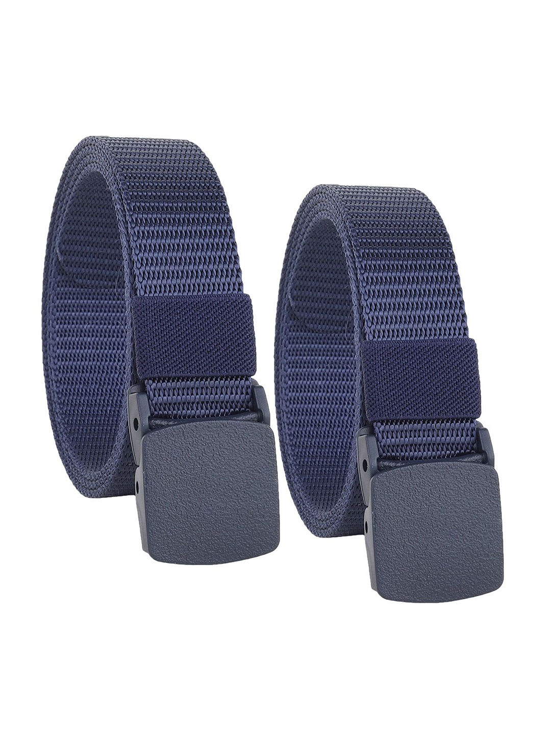 

Provogue Men Pack Of 2 Woven Design Belt, Blue