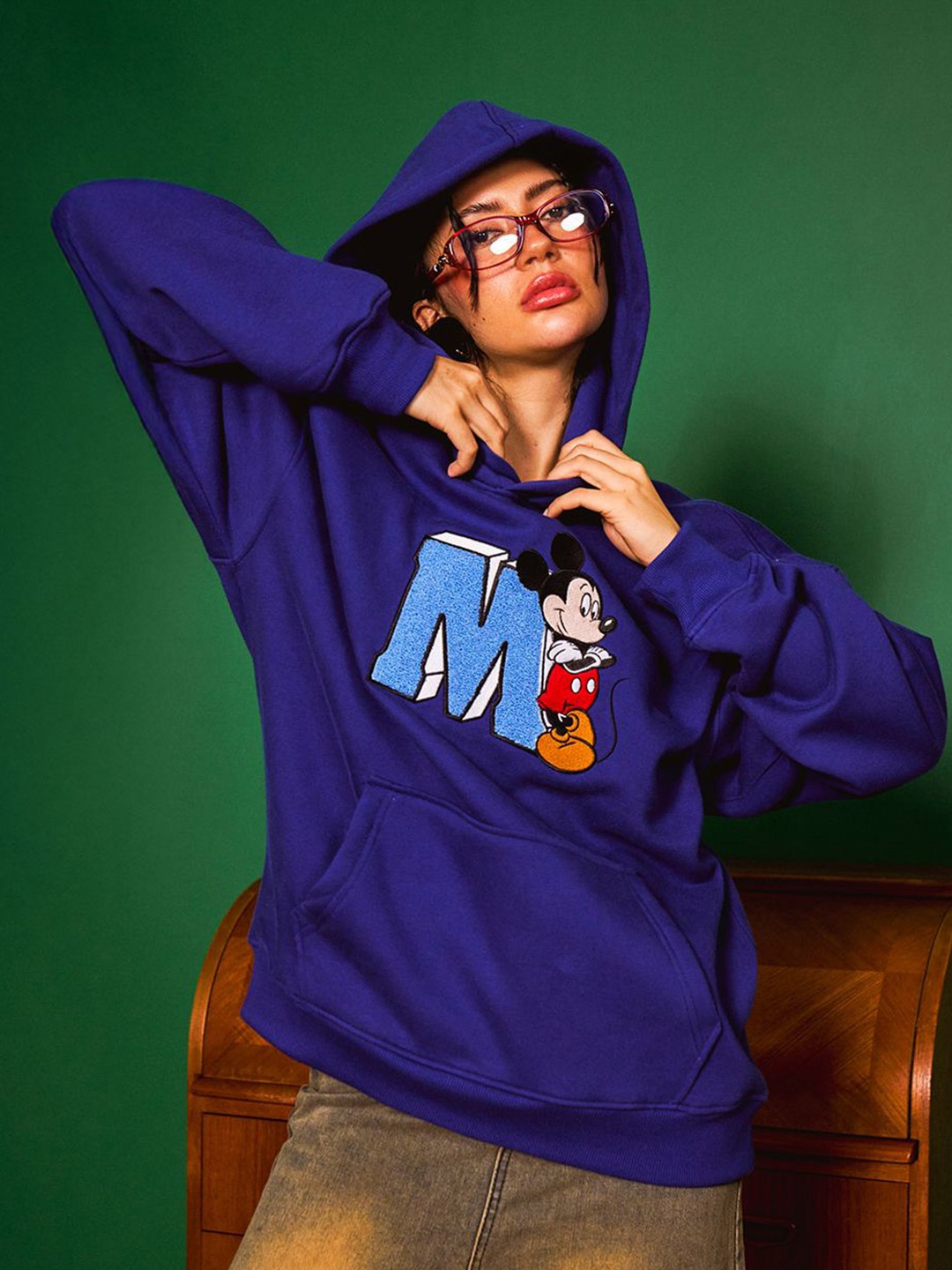 

Bonkers Corner Women Blue Mickey Hoodie