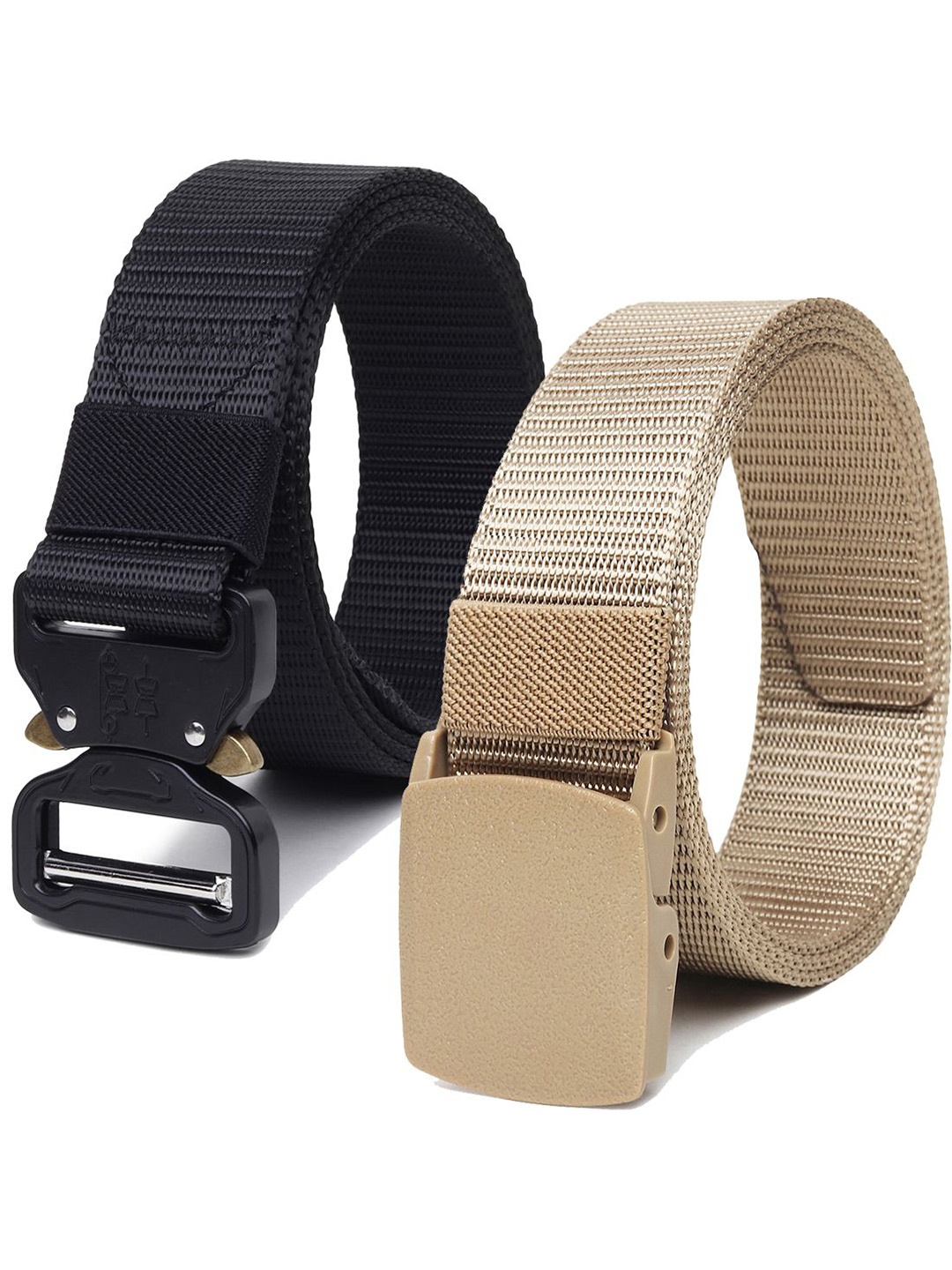 

Provogue Men Pack of 2 Textured Belts, Beige