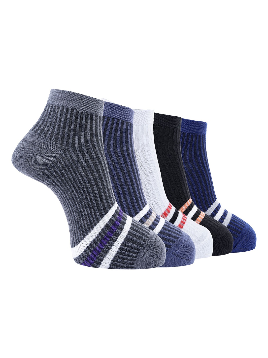 

Dollar Men Pack of 5 Ankle Length Socks, Blue