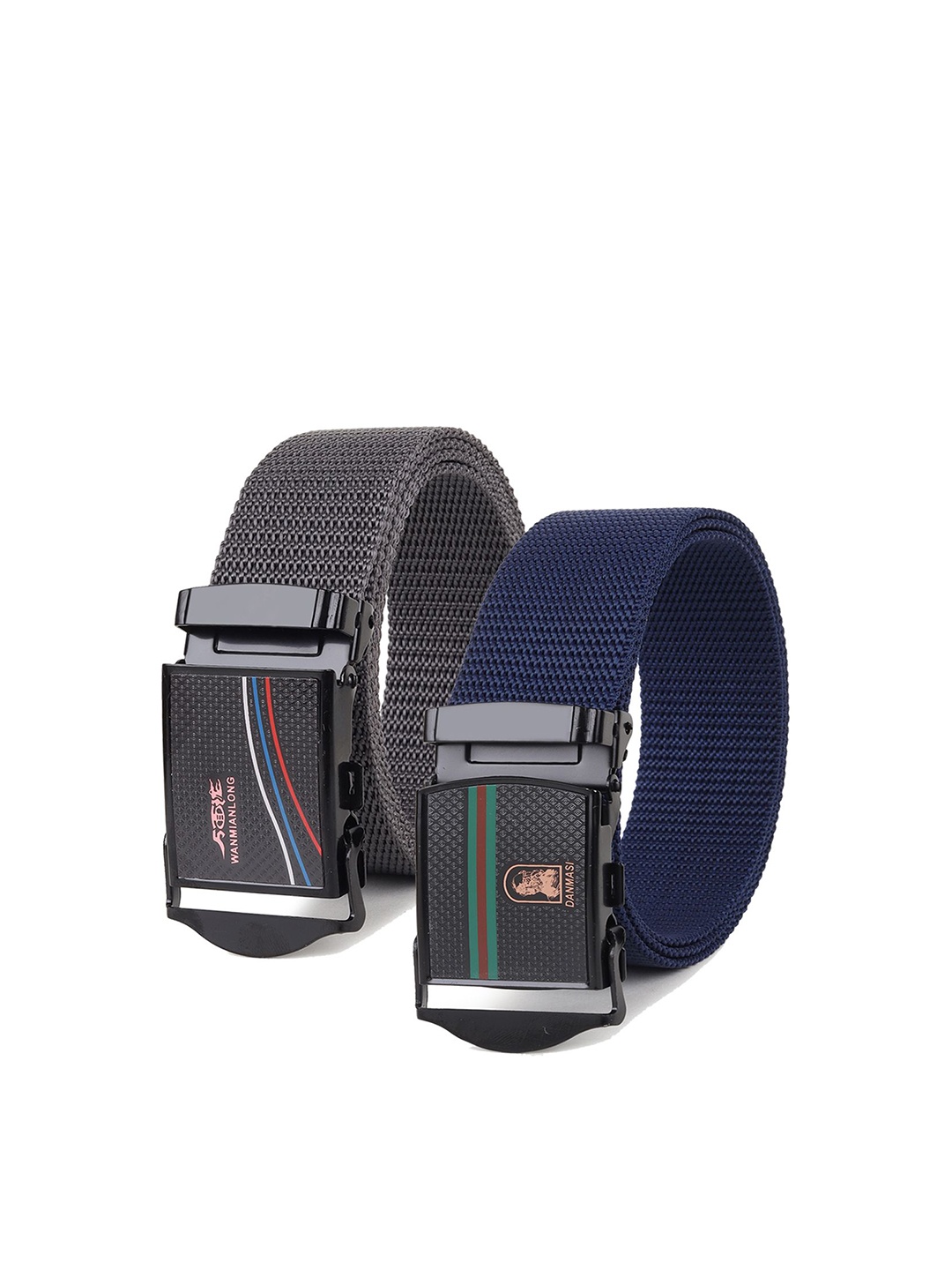 

Provogue Men Textured 2 Belt, Grey