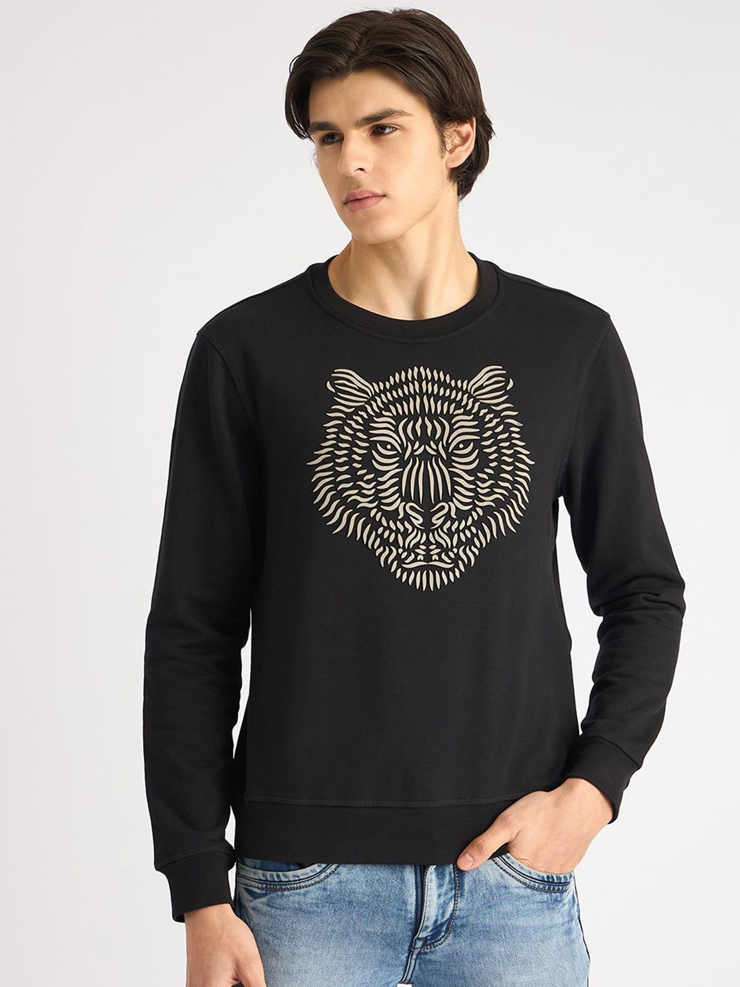 

Antony Morato Men Printed Sweatshirt, Black