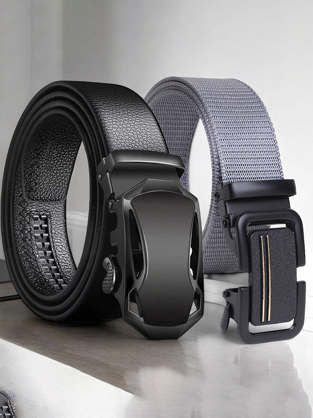 

Provogue Men Textured 2 Formal Belt, Black