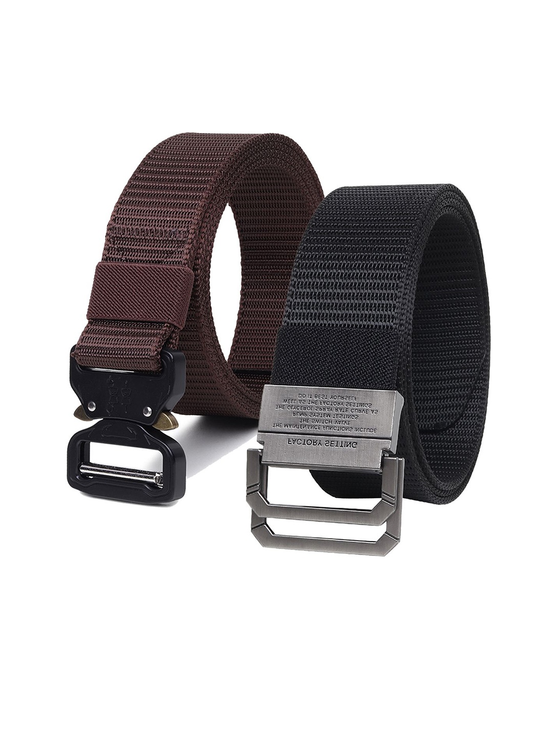 

Provogue Men Textured 2 Belt, Maroon