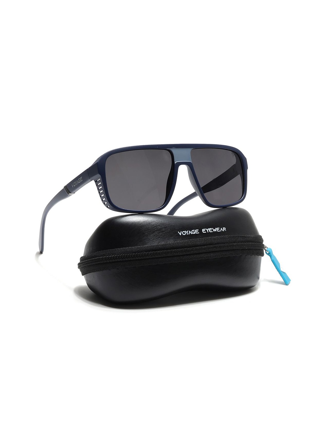 

Voyage Unisex Square Polarized Sunglasses 3120PMG6599, Black