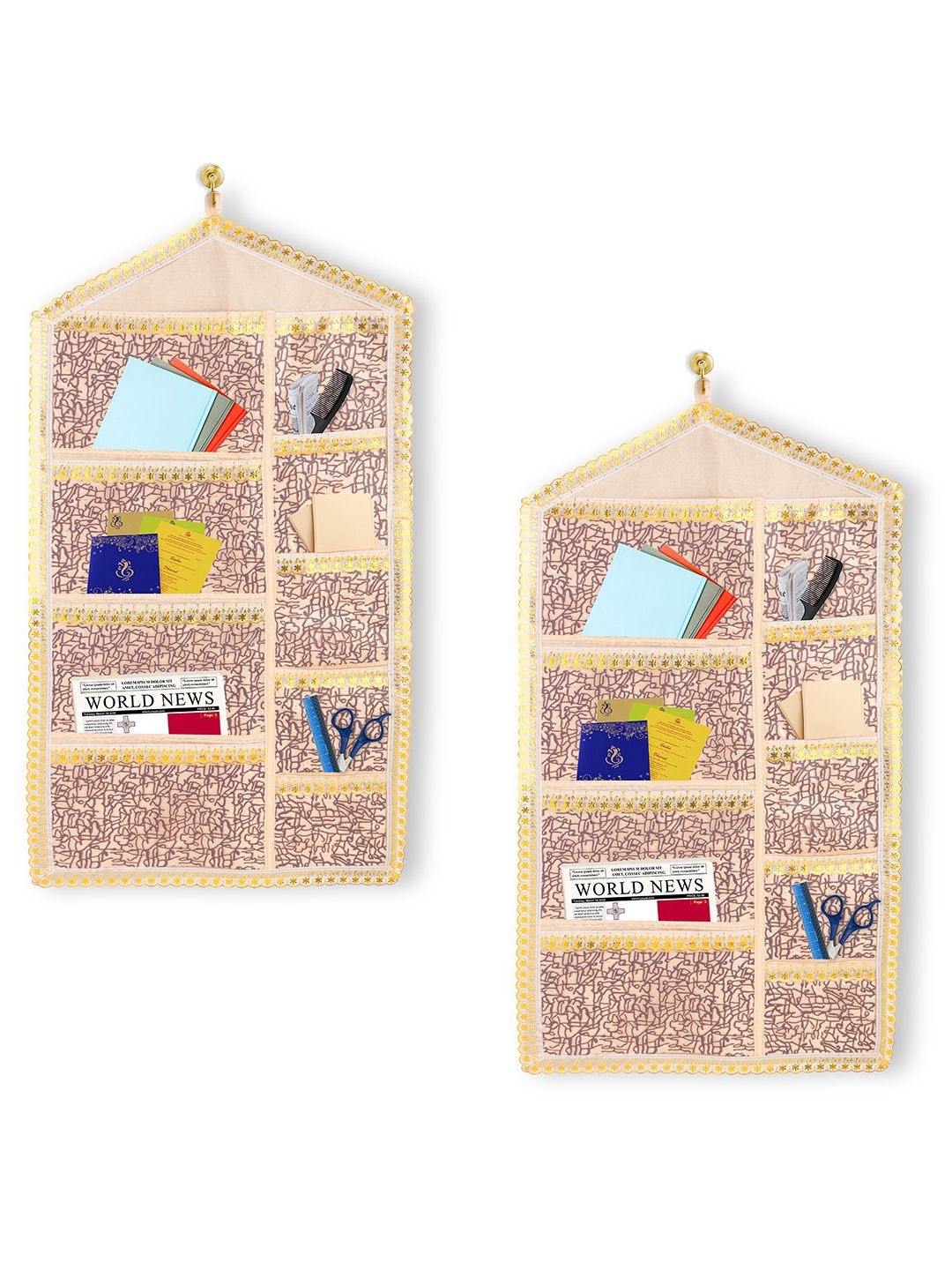 

Kuber Industries Purple Set of 2 Regular Multi-Utility Organisers