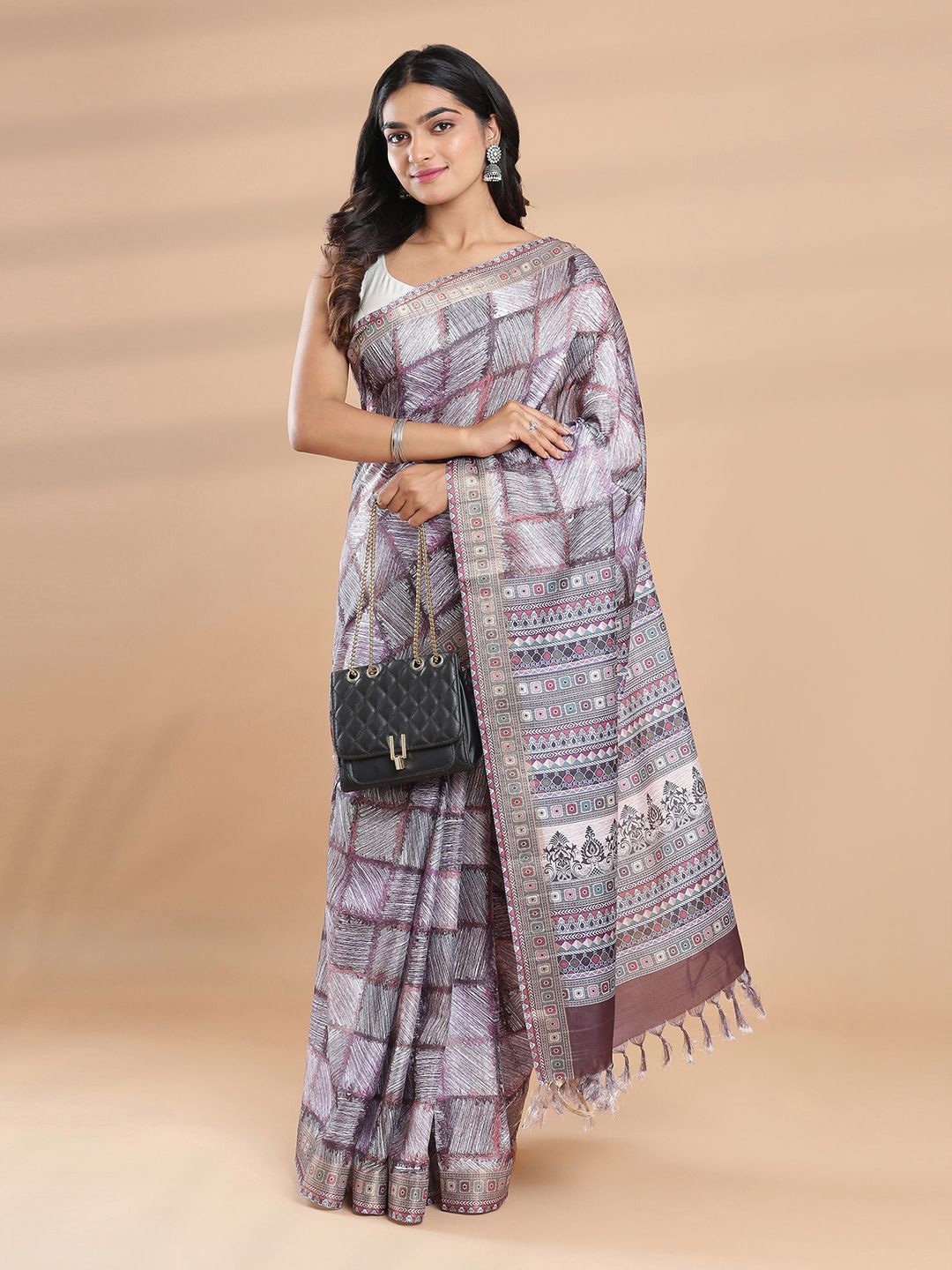 

Kalyan Silks Silk Blend Saree, Multi